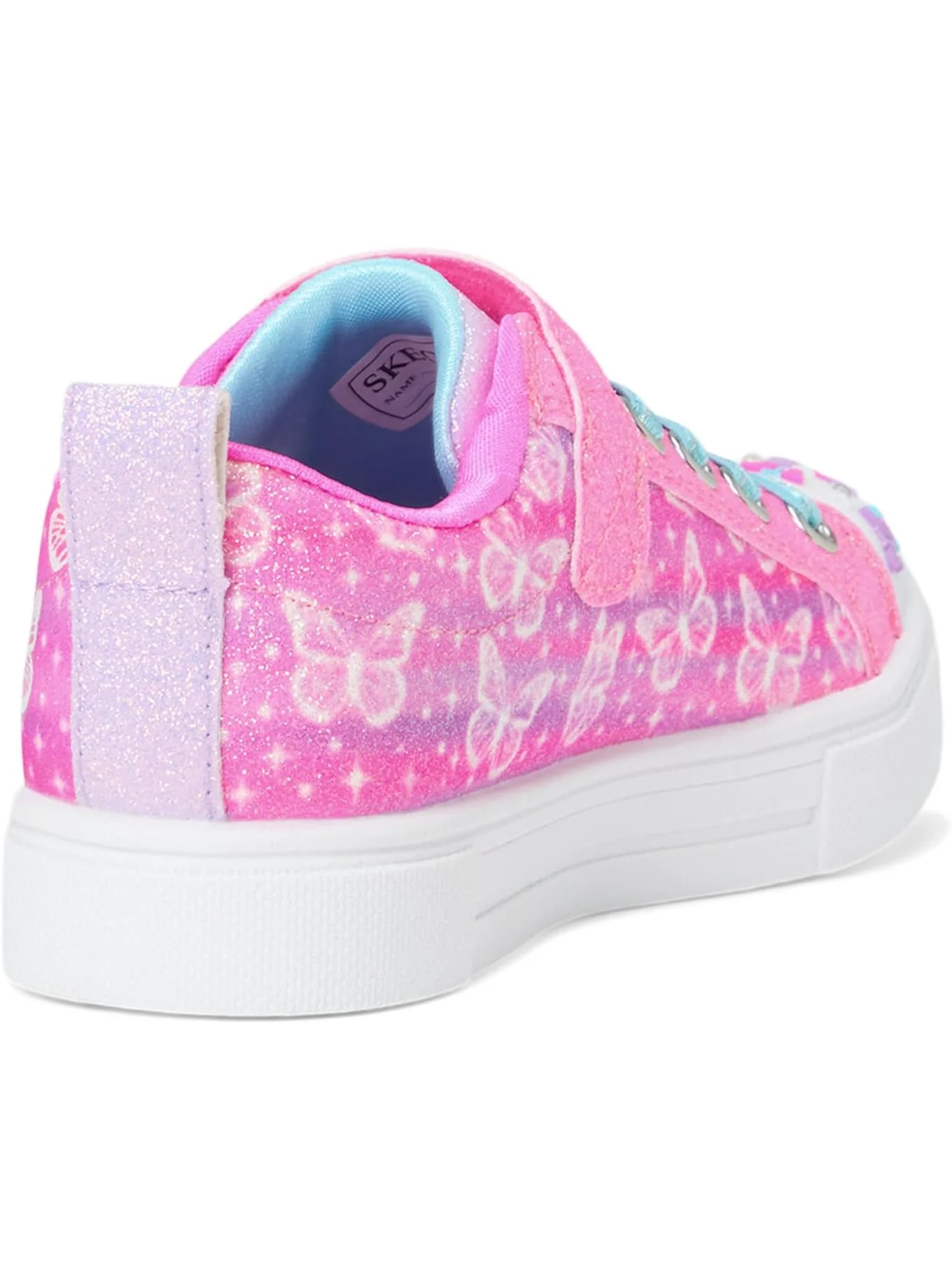 Кроссовки SKECHERS KIDS Twinkle Sparks - Ombre Flutte — изображение 5 из 7, розовый/мульти