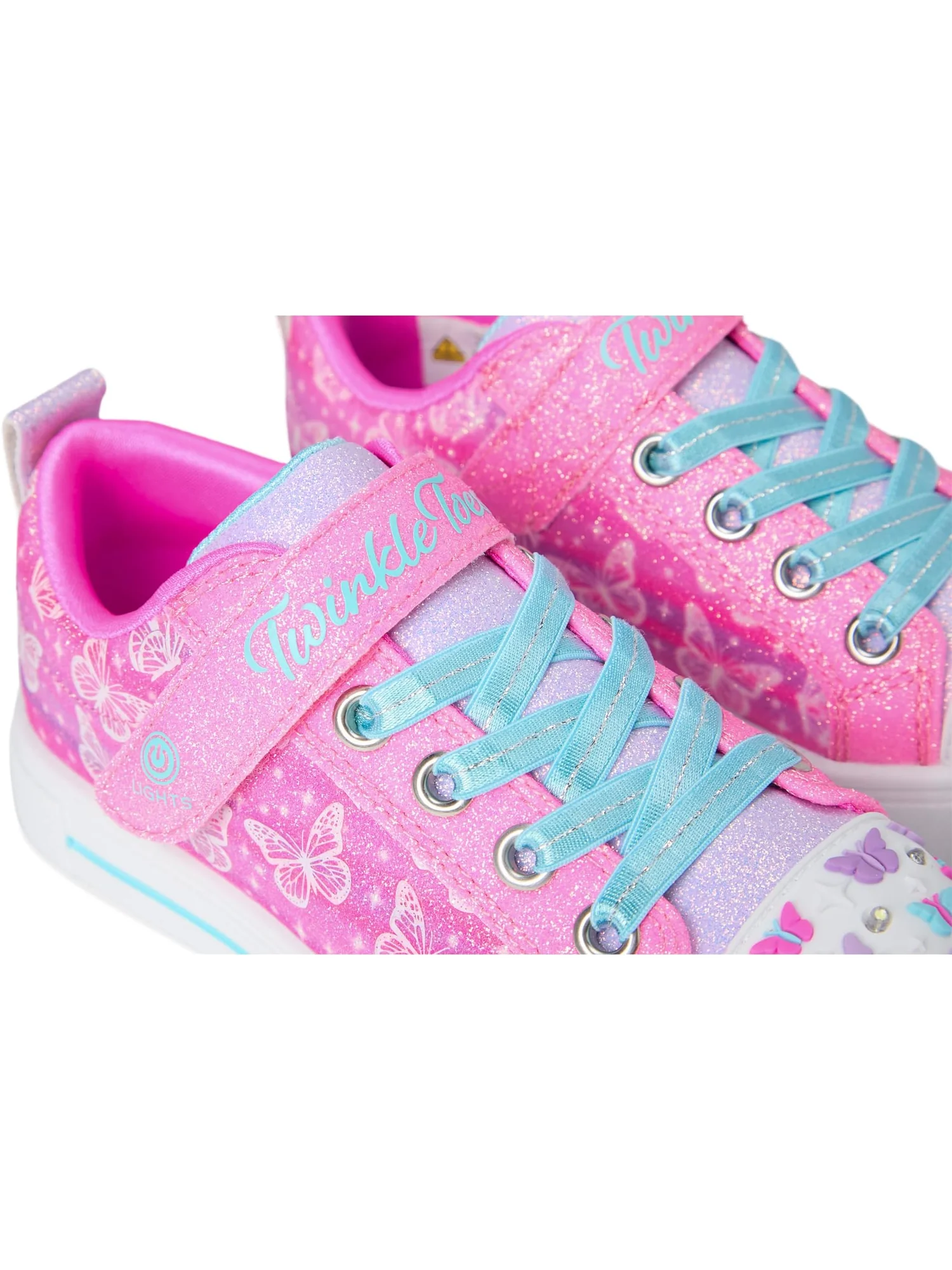 Кроссовки SKECHERS KIDS Twinkle Sparks - Ombre Flutte — изображение 6 из 7, розовый/мульти