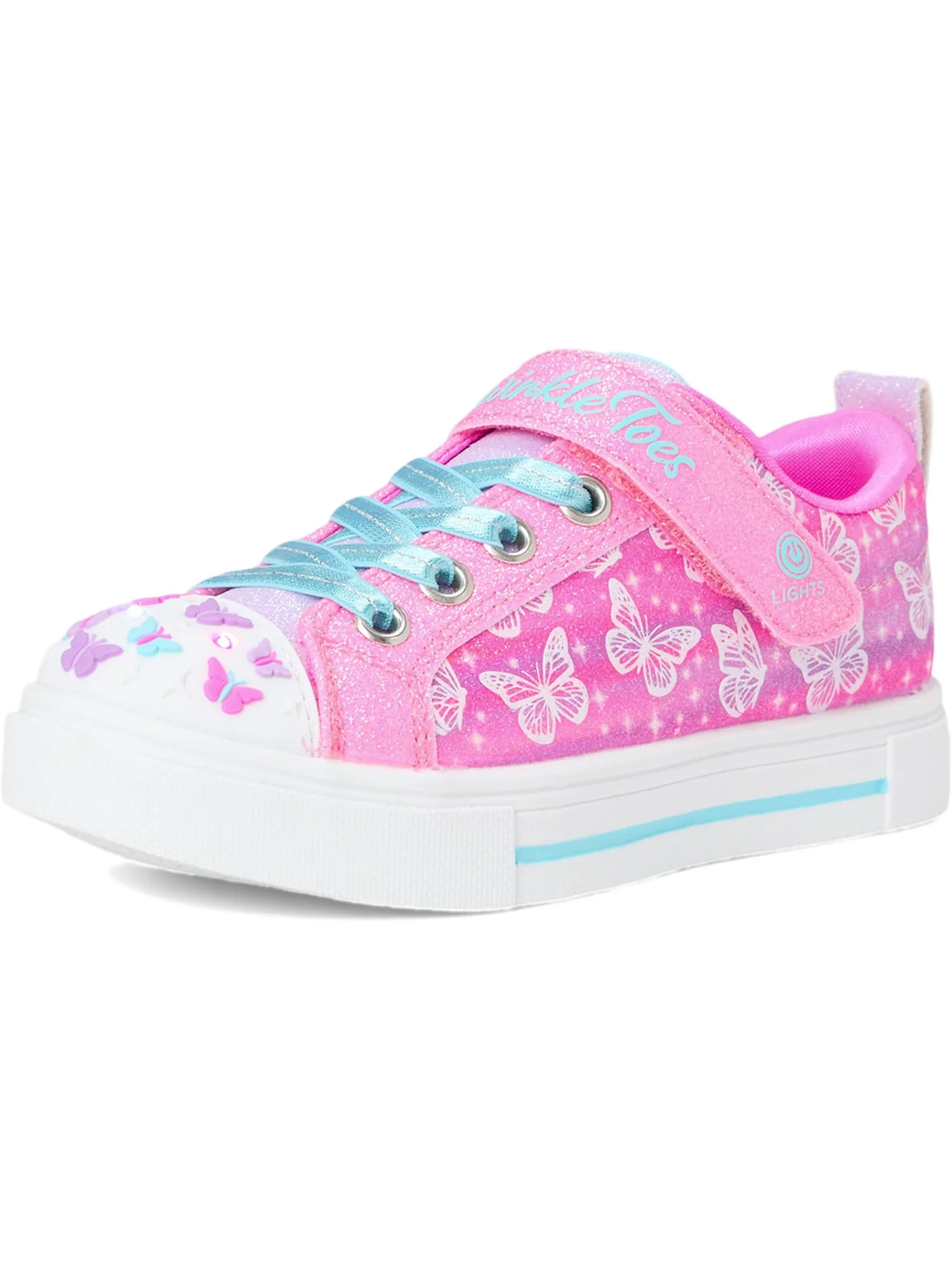 Кроссовки SKECHERS KIDS Twinkle Sparks - Ombre Flutte — изображение 7 из 7, розовый/мульти