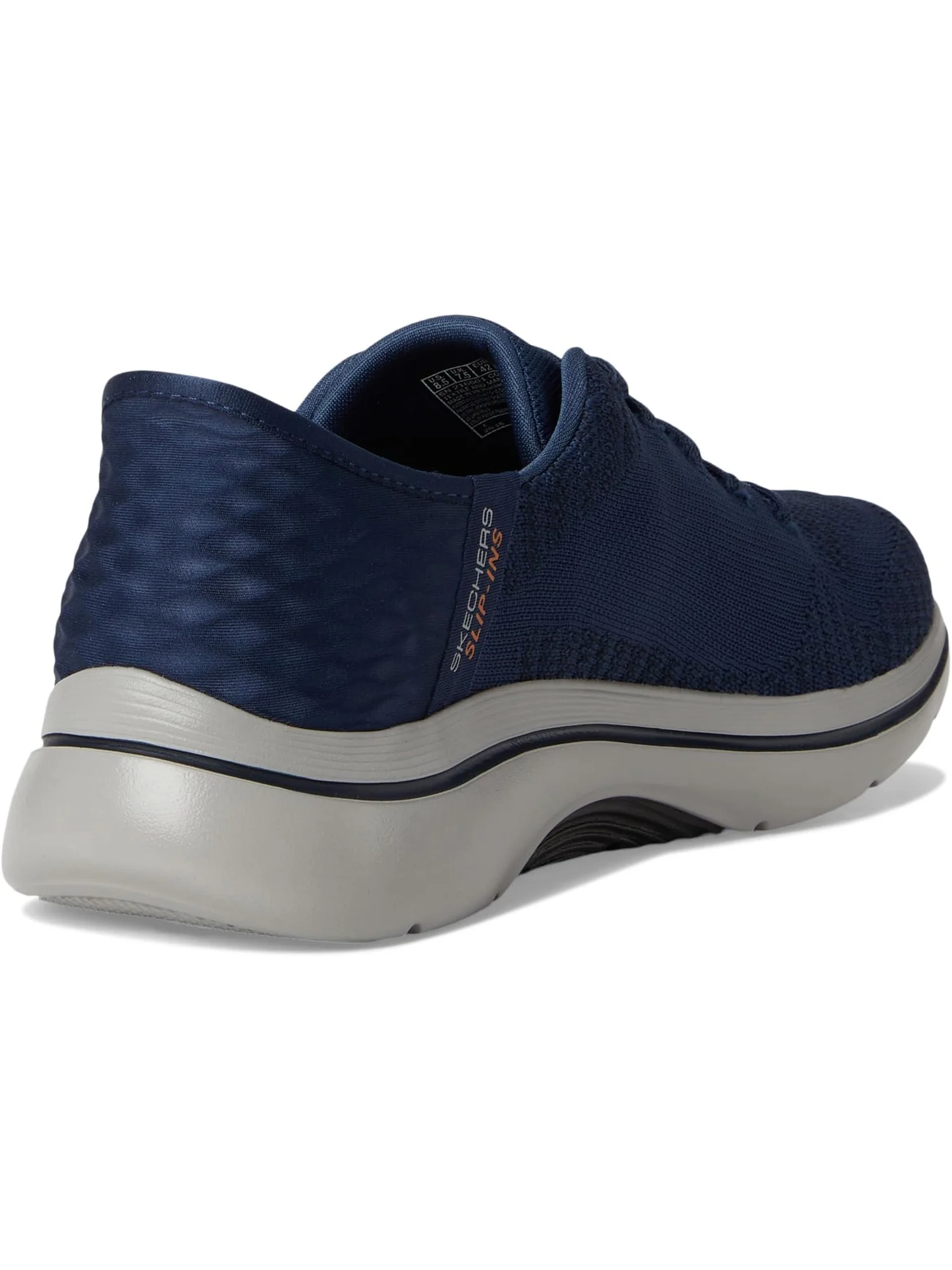 Кроссовки SKECHERS Performance Go Walk Arch Fit 2.0 - Grand Hands Free Slip-Ins — изображение 5 из 7, темно-синий/оранжевый