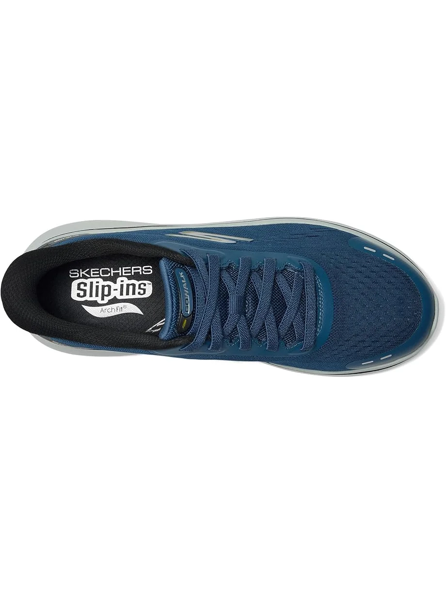 Мужские кроссовки SKECHERS Performance Go Walk Arch Fit N-Joy Nobend Hands Free Slip-In — изображение 2 из 7, темно-синий