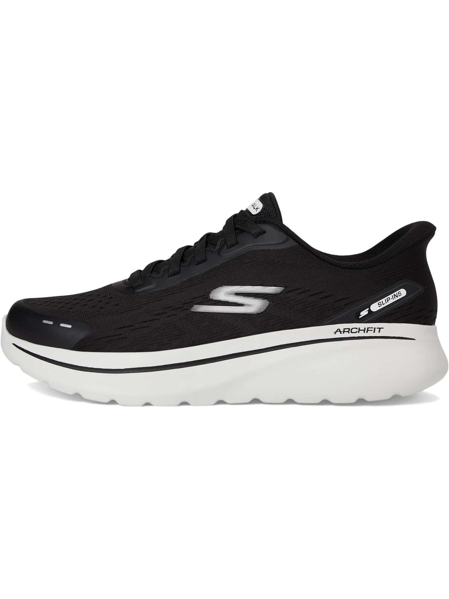 Кроссовки SKECHERS Performance Go Walk Arch Fit N-joy Nobend Hands Free Slip-in — изображение 4 из 7, черный/белый