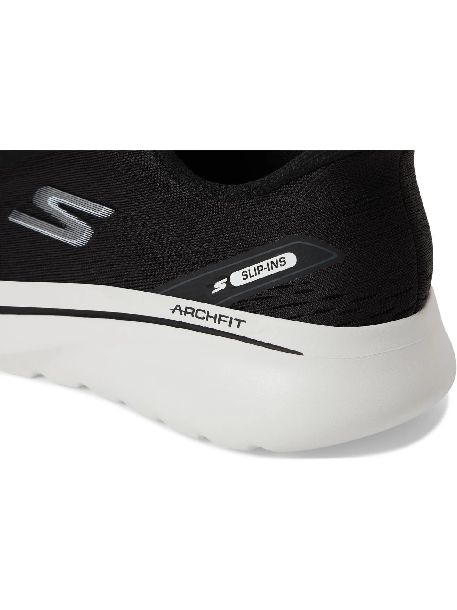 Кроссовки SKECHERS Performance Go Walk Arch Fit N-joy Nobend Hands Free Slip-in — изображение 6 из 7, черный/белый