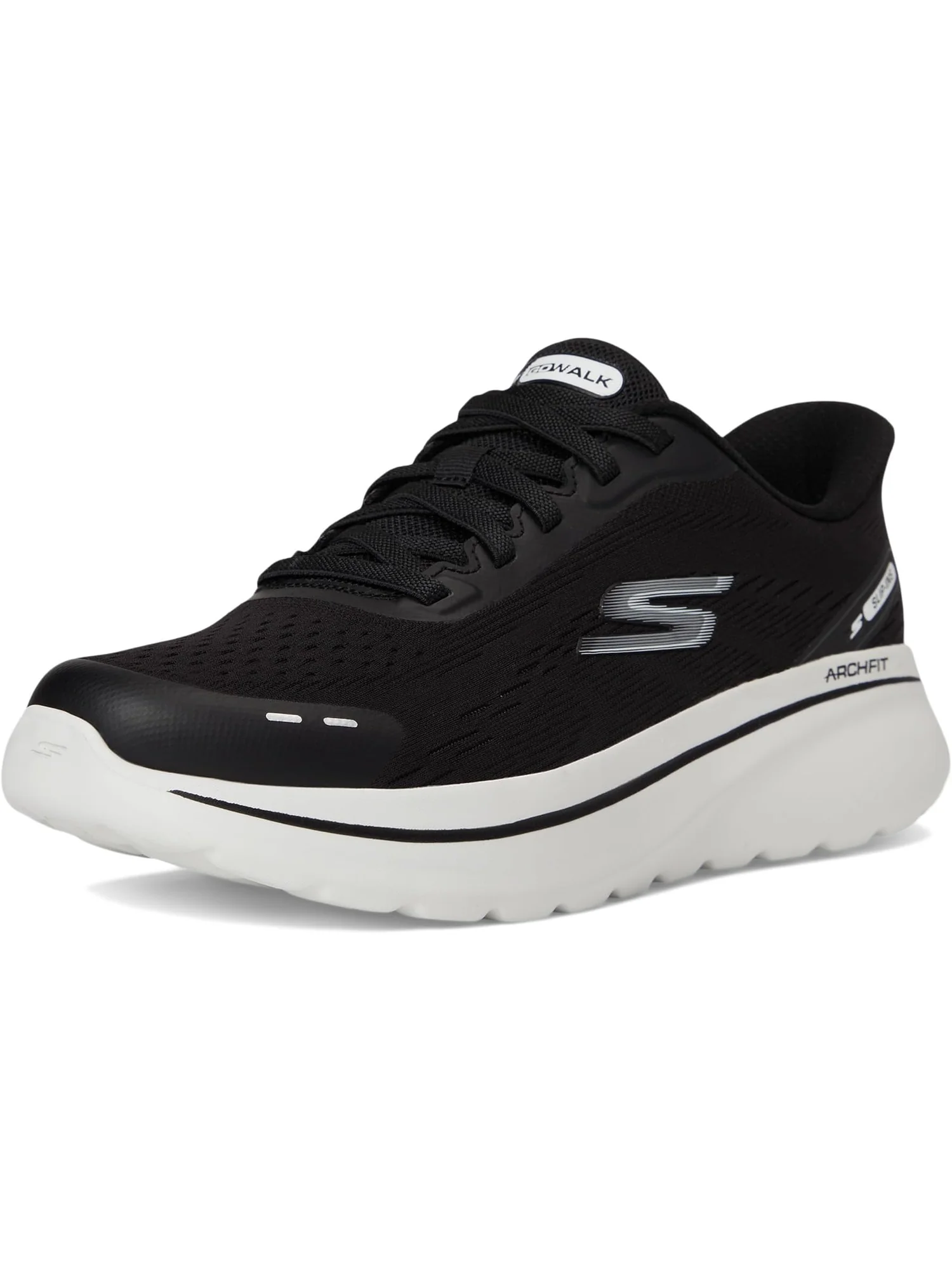 Кроссовки SKECHERS Performance Go Walk Arch Fit N-joy Nobend Hands Free Slip-in — изображение 7 из 7, черный/белый