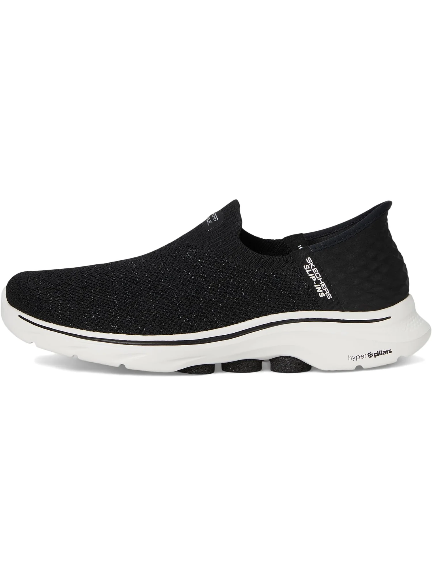Кроссовки SKECHERS Performance Go Walk 7 Springtime Hands Free Slip-Ins — изображение 4 из 7, черный/белый