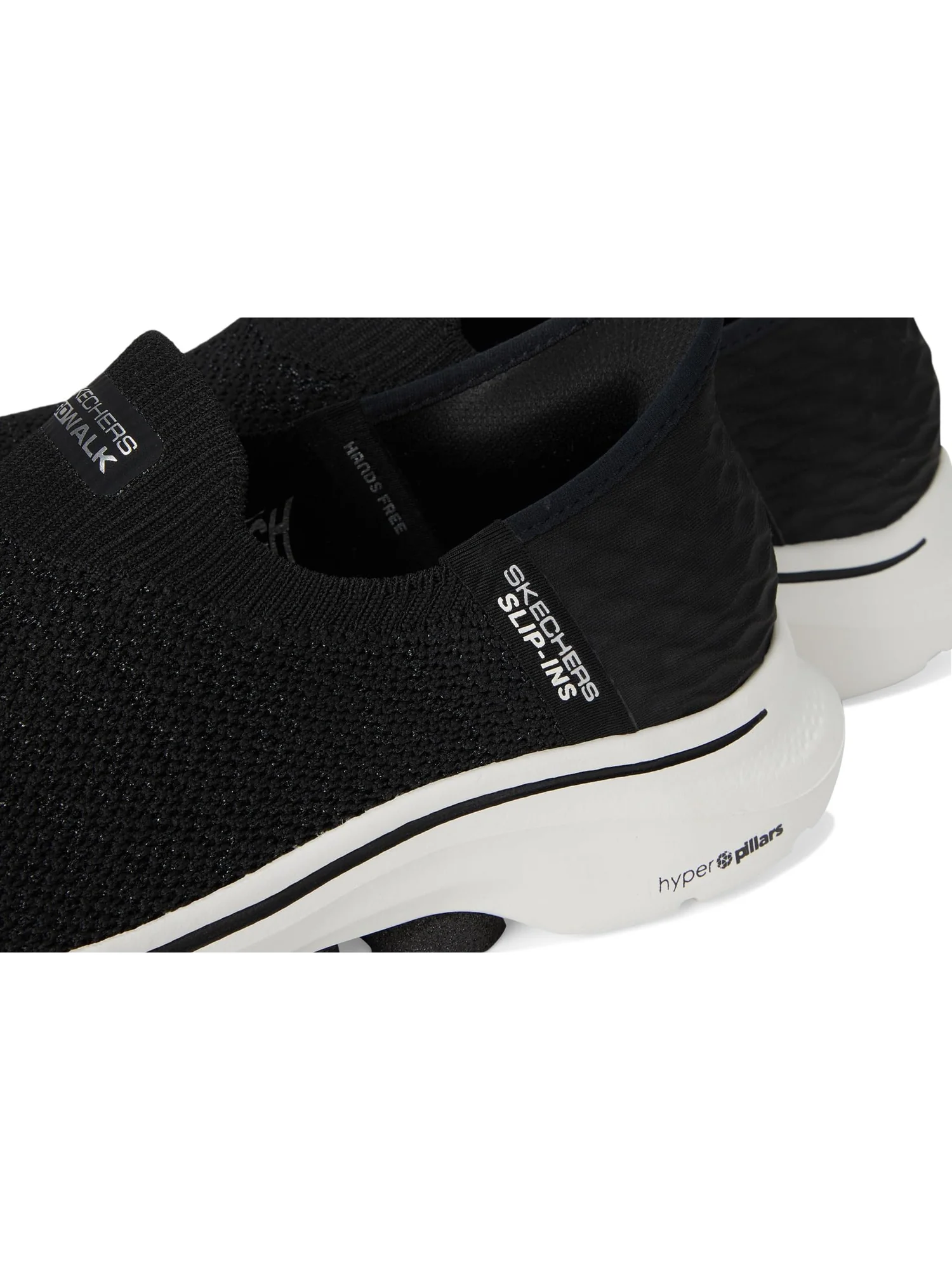Кроссовки SKECHERS Performance Go Walk 7 Springtime Hands Free Slip-Ins — изображение 6 из 7, черный/белый