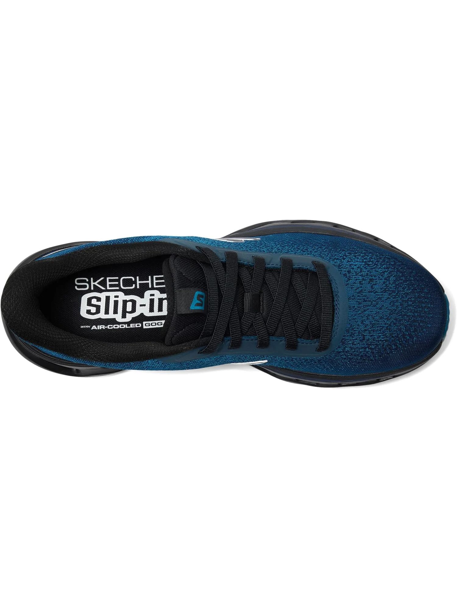Кроссовки SKECHERS Performance Go Walk Glide-step 2.0 Maser Hands Free Slip-in — изображение 2 из 7, темно-синий/черный