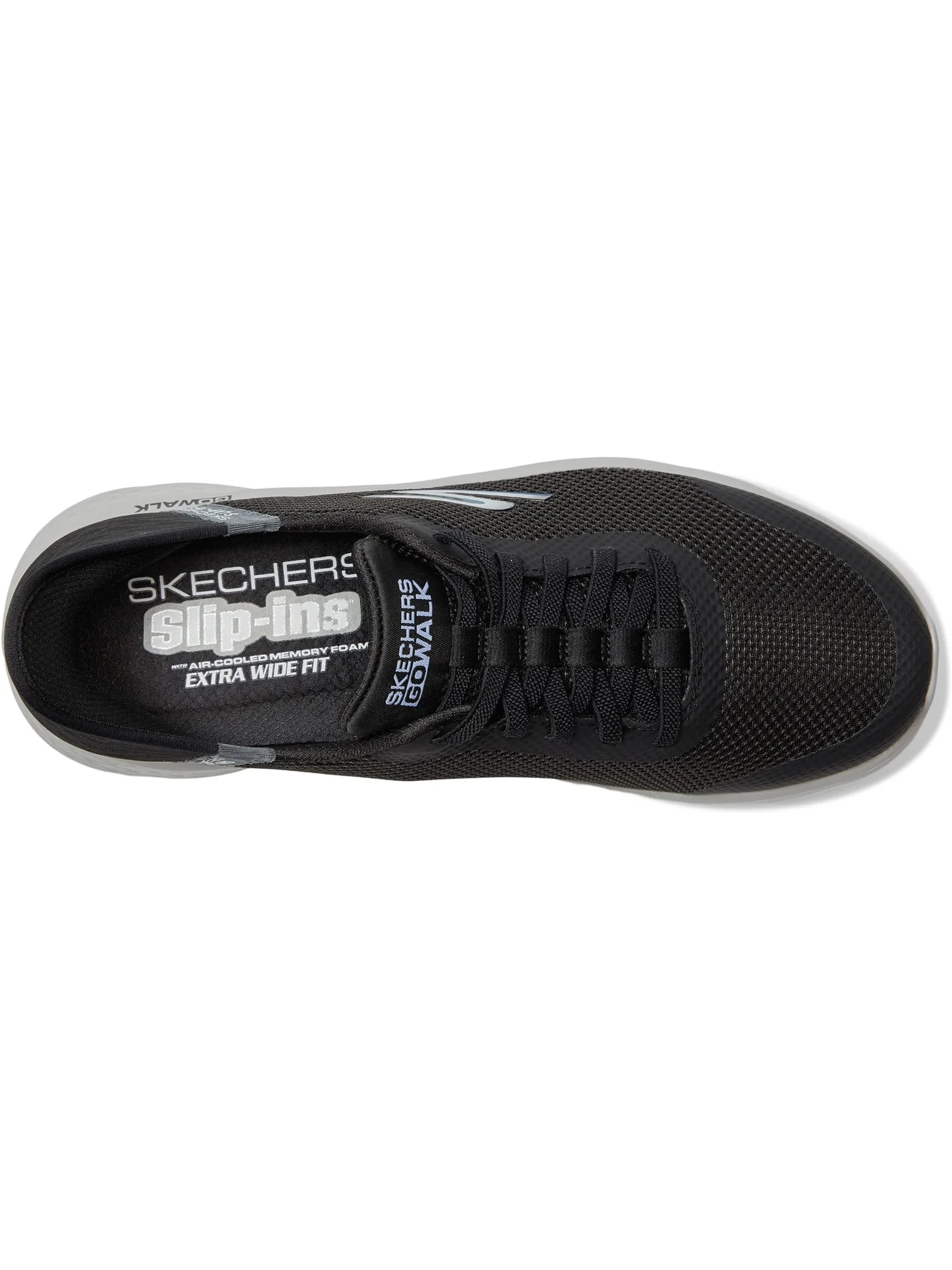 Кроссовки SKECHERS Performance Go Walk Flex - Hands Up Hands Free Slip-Ins — изображение 2 из 7, черный/серый