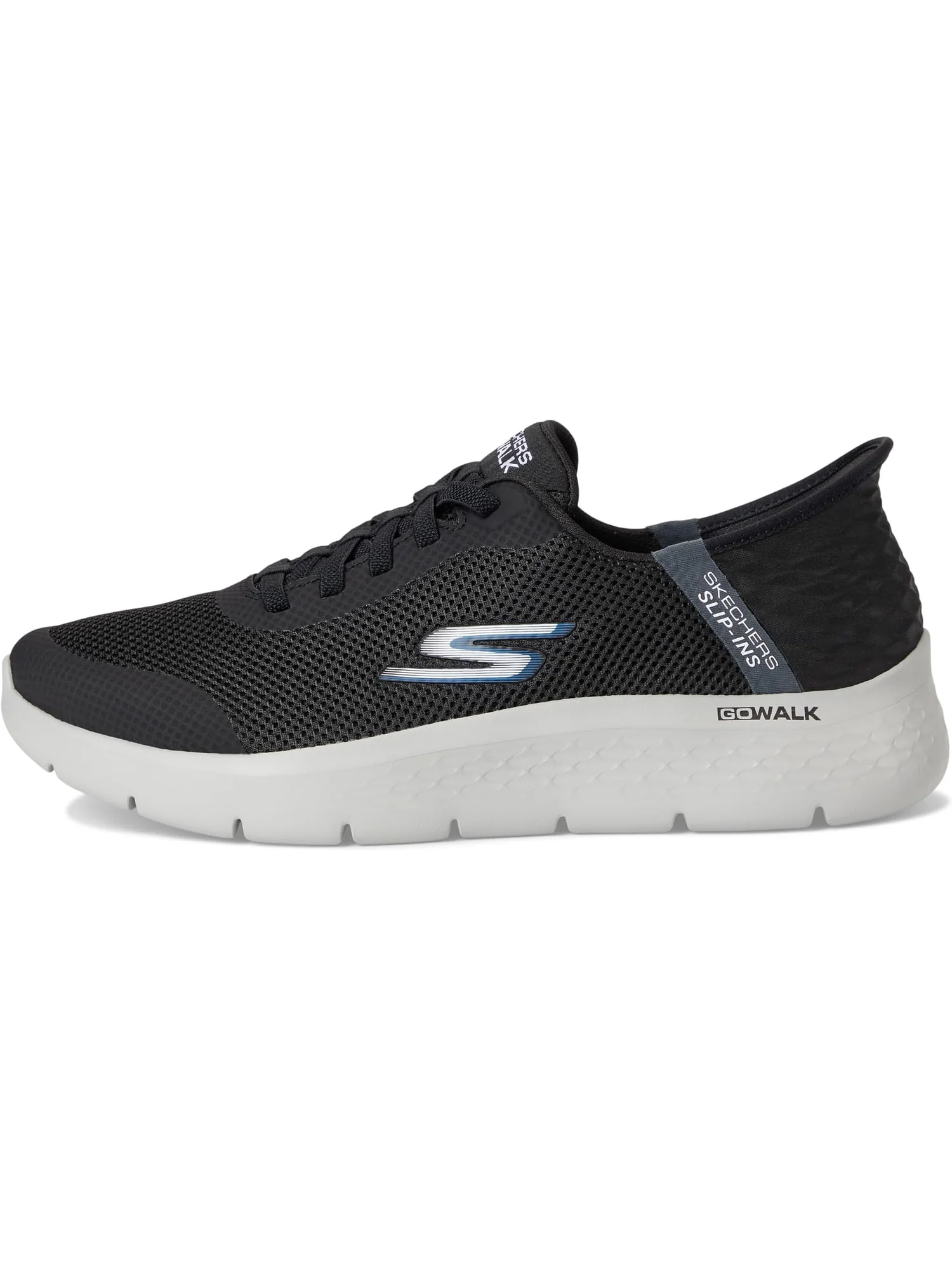 Кроссовки SKECHERS Performance Go Walk Flex - Hands Up Hands Free Slip-Ins — изображение 4 из 7, черный/серый