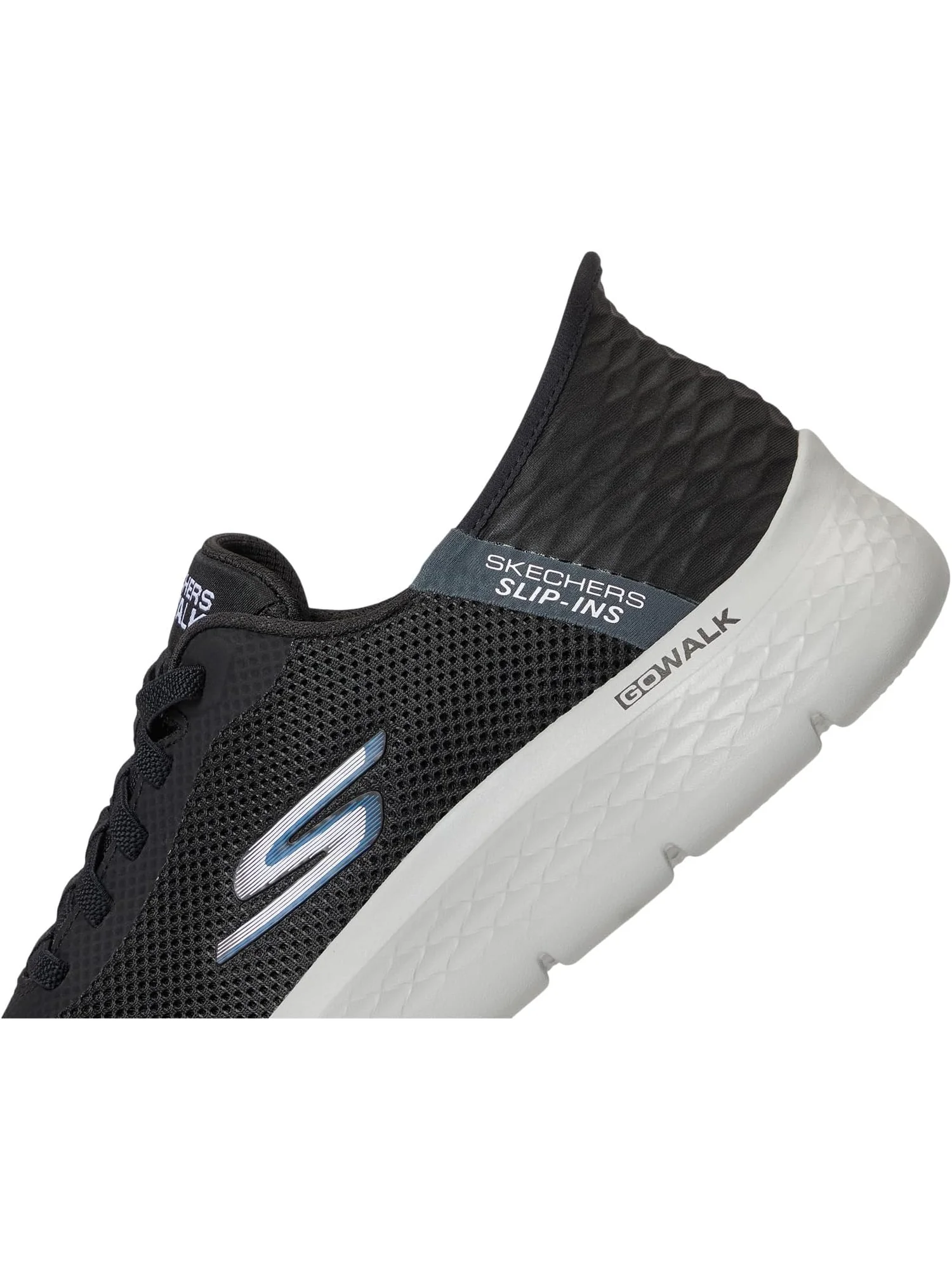 Кроссовки SKECHERS Performance Go Walk Flex - Hands Up Hands Free Slip-Ins — изображение 6 из 7, черный/серый