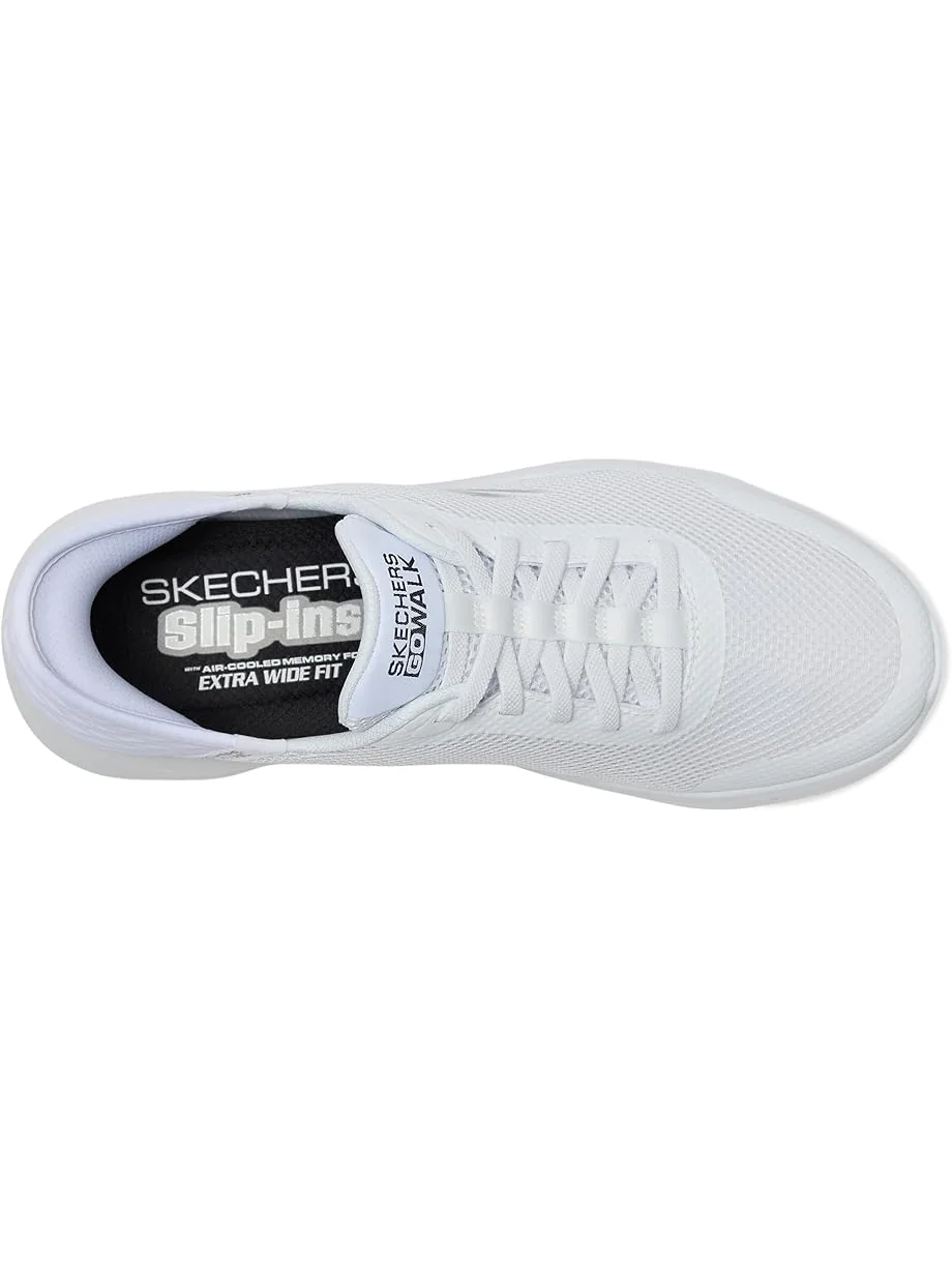 Мужские кроссовки SKECHERS Performance Go Walk Flex - Hands Up Hands Free Slip-Ins — изображение 2 из 7, белый