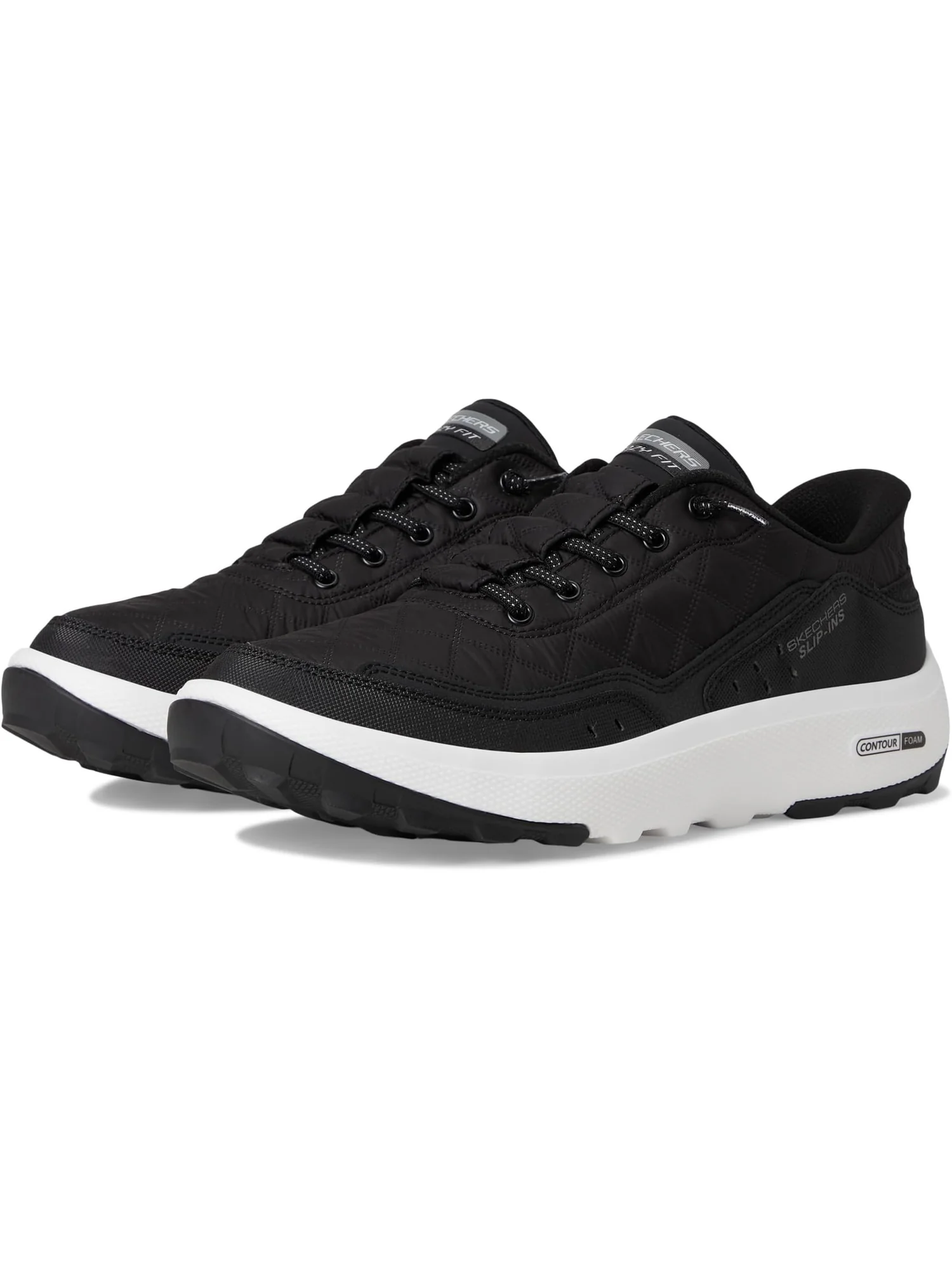Кроссовки SKECHERS Urban Explore Cozy Fit Hands Free Slip-in — изображение 1 из 7, черный/белый
