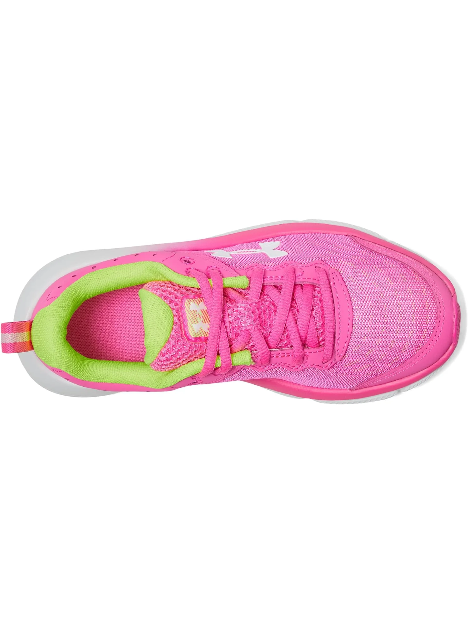 Кроссовки Under Armour Kids Assert 10 — изображение 2 из 7, розовый/желтый/белый