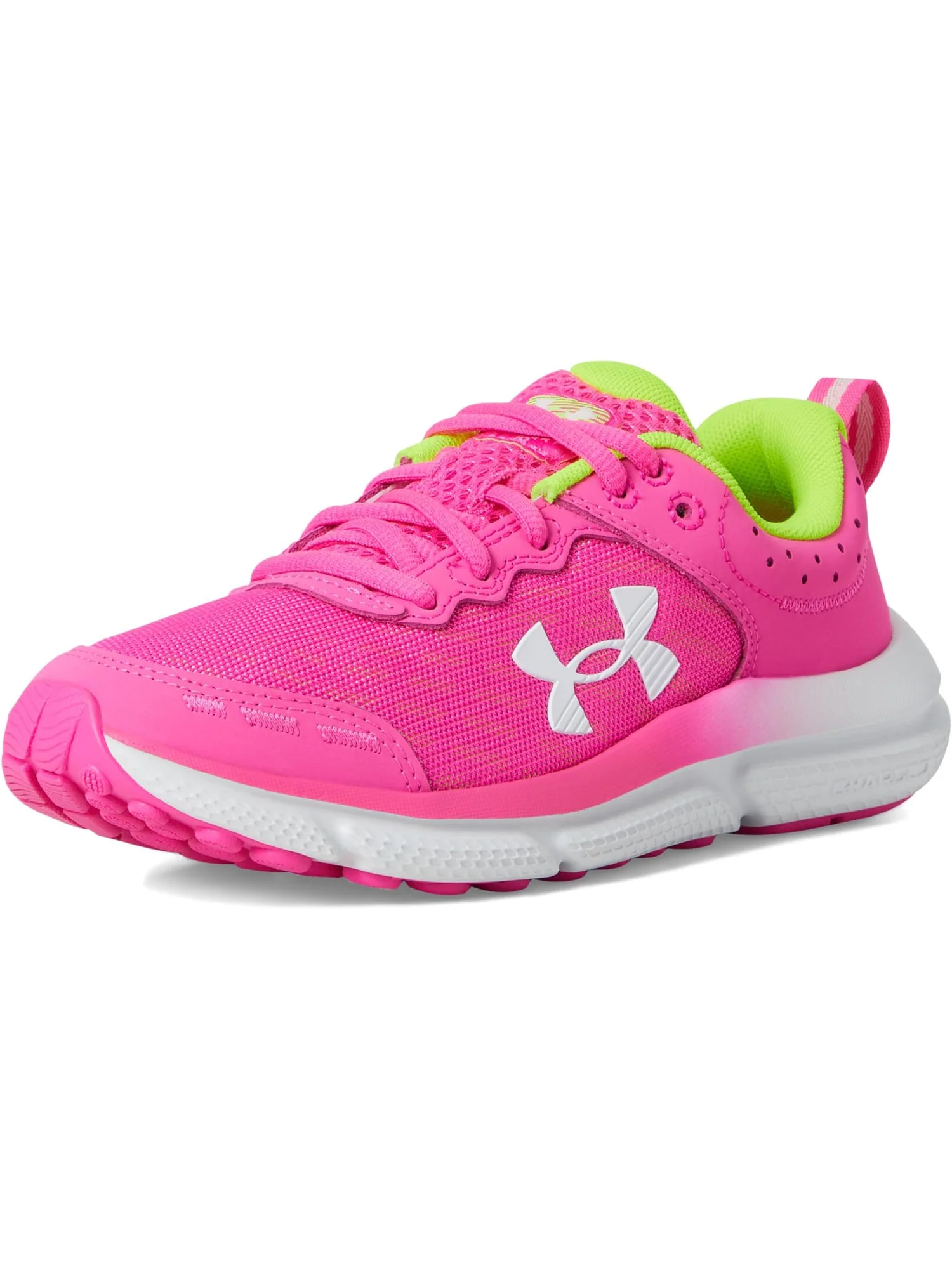 Кроссовки Under Armour Kids Assert 10 — изображение 7 из 7, розовый/желтый/белый