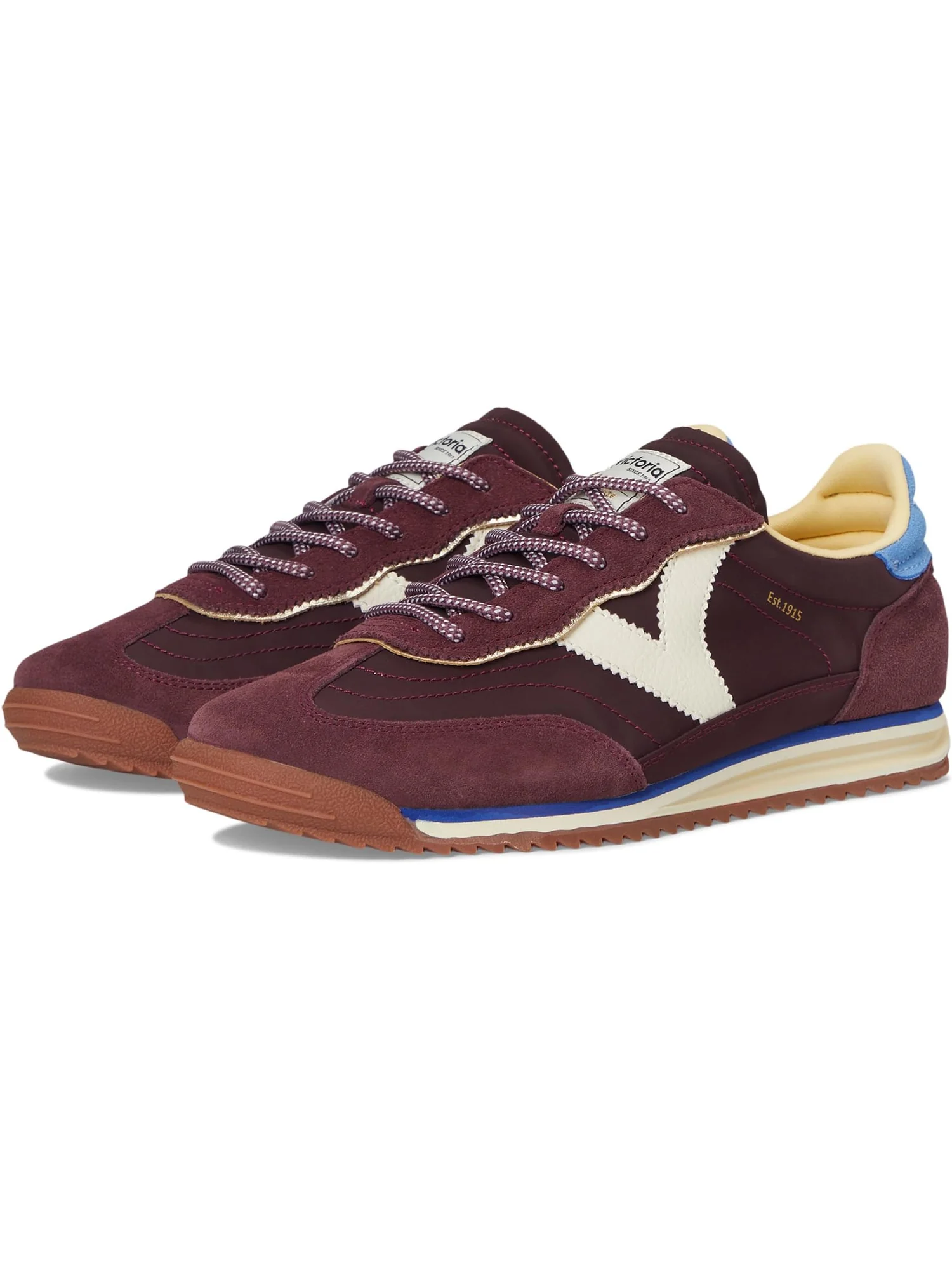 Кроссовки victoria Saturno Suede & Nylon — изображение 1 из 7, бордо