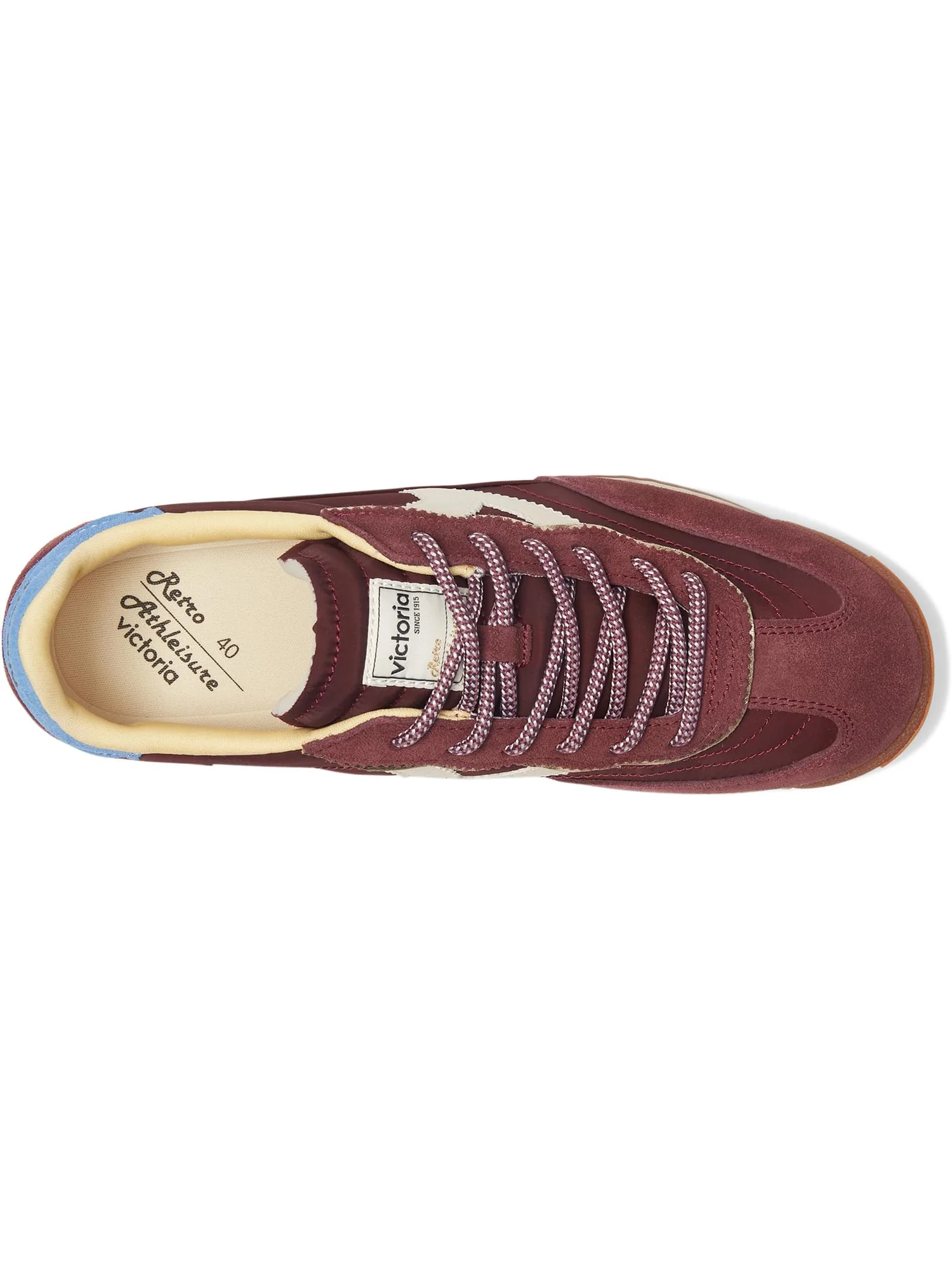 Кроссовки victoria Saturno Suede & Nylon — изображение 2 из 7, бордо