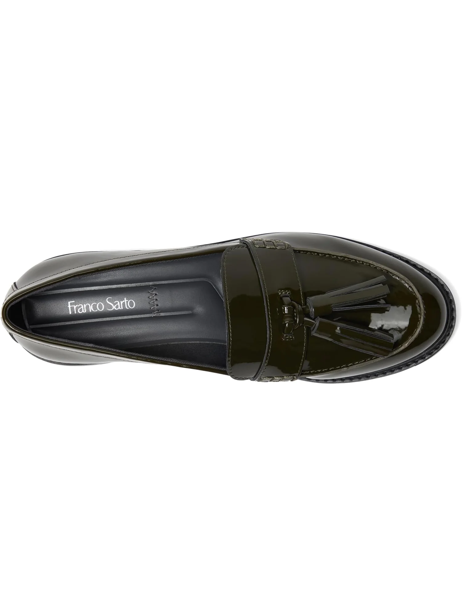 Лоферы Franco Sarto Carolyn Low Slip-ons — изображение 2 из 7, темный зеленый
