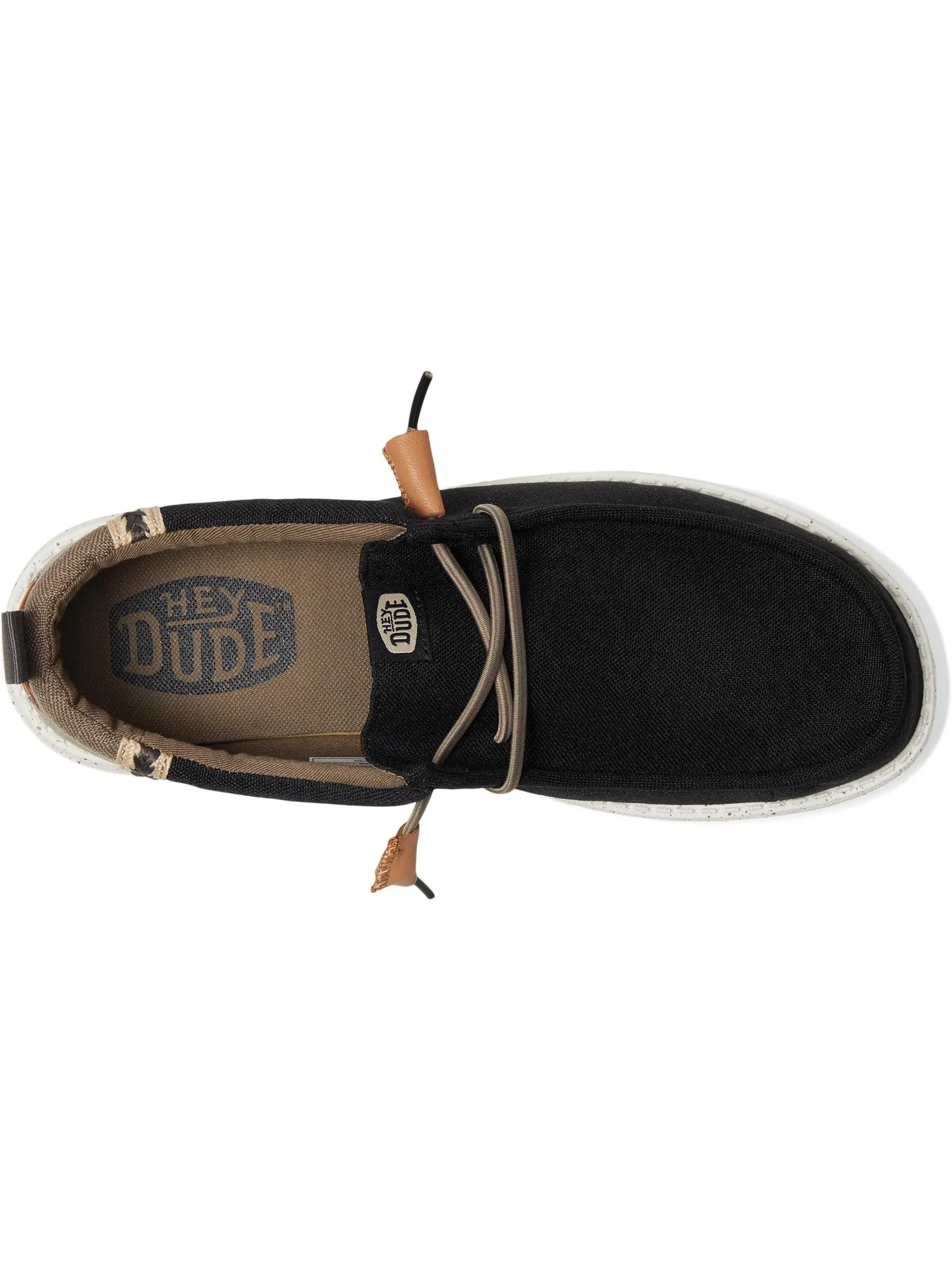 Лоферы Hey Dude Men's Wally Summer Linen — изображение 2 из 7, черный