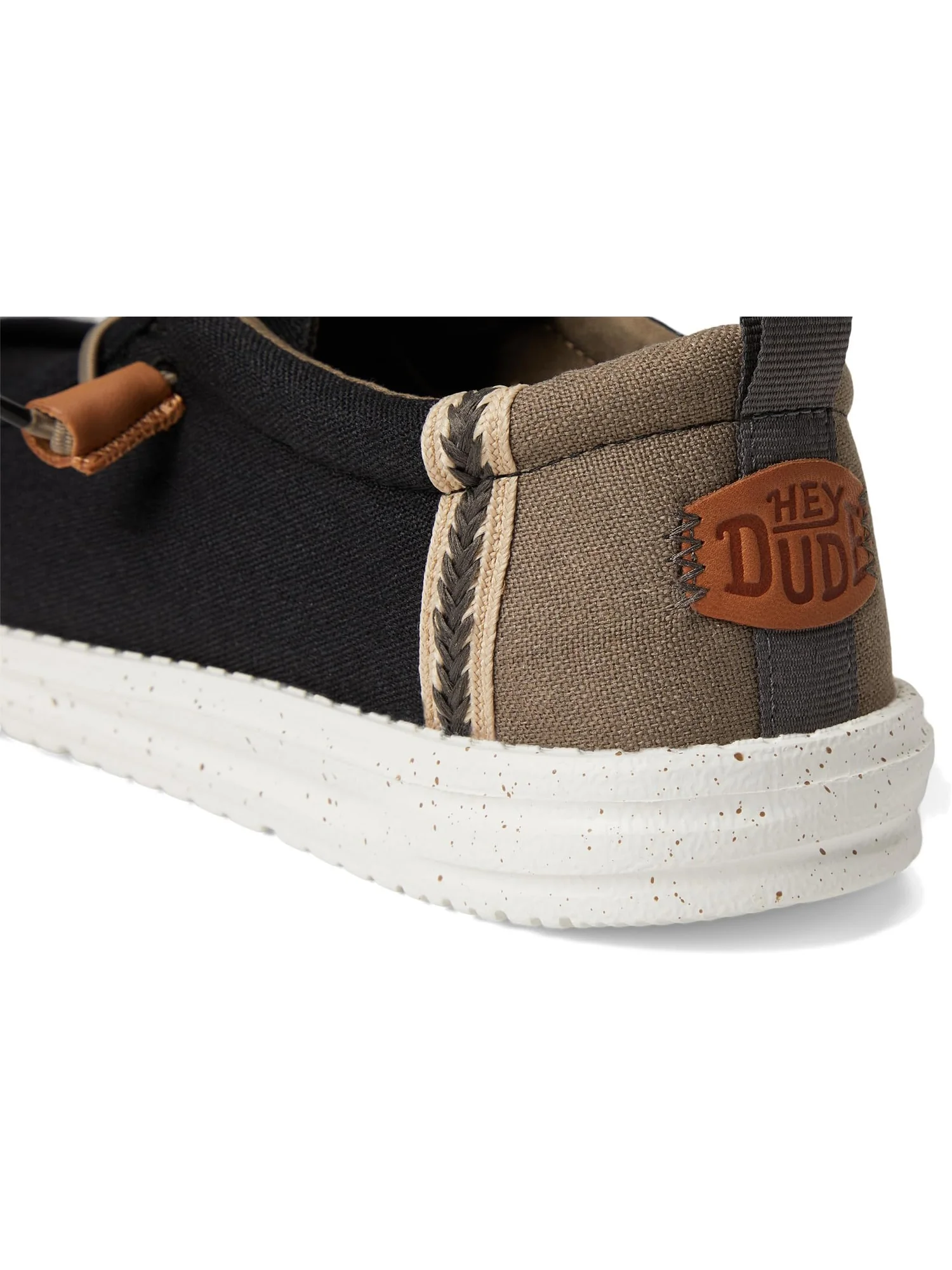 Лоферы Hey Dude Men's Wally Summer Linen — изображение 6 из 7, черный