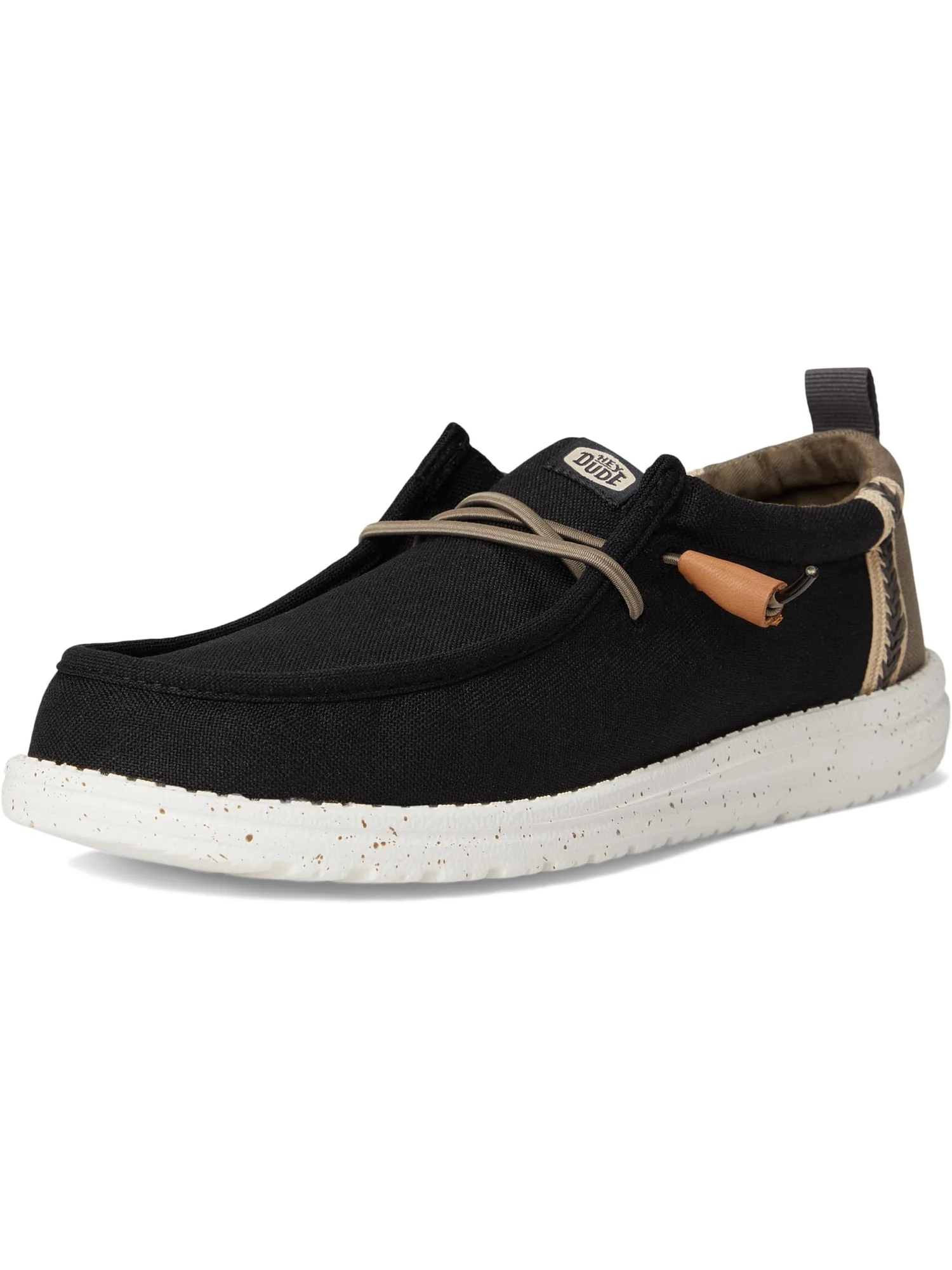 Лоферы Hey Dude Men's Wally Summer Linen — изображение 7 из 7, черный