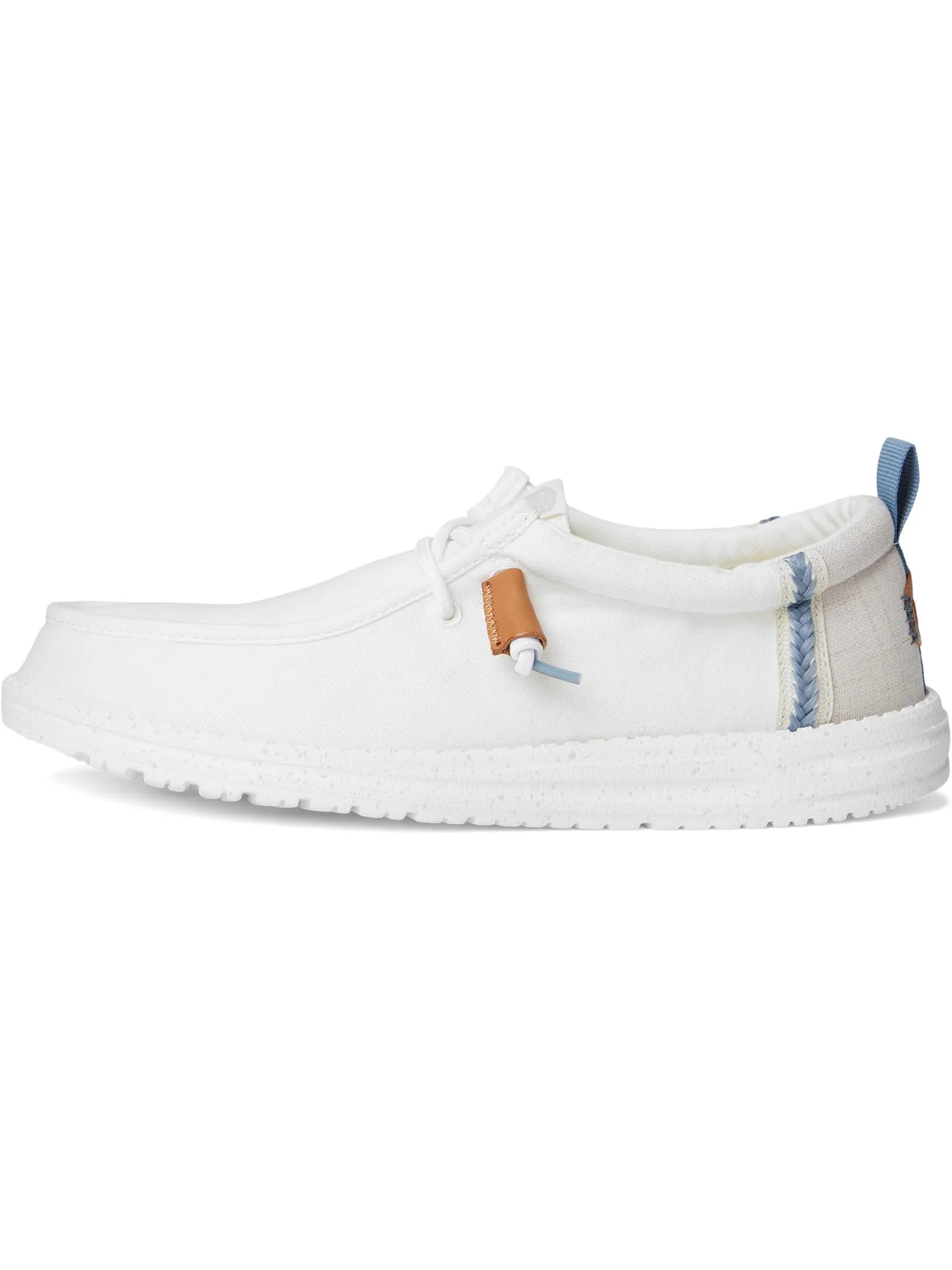 Лоферы Hey Dude Wally Summer Linen — изображение 4 из 7, белый/серый