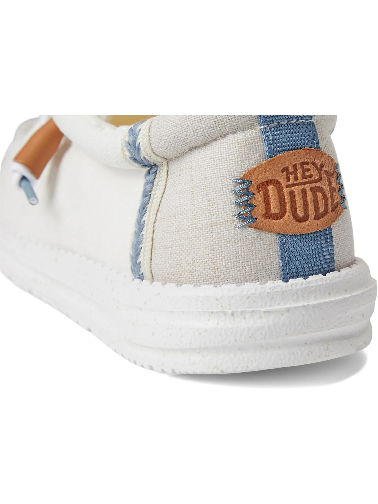 Лоферы Hey Dude Wally Summer Linen — изображение 6 из 7, белый/серый