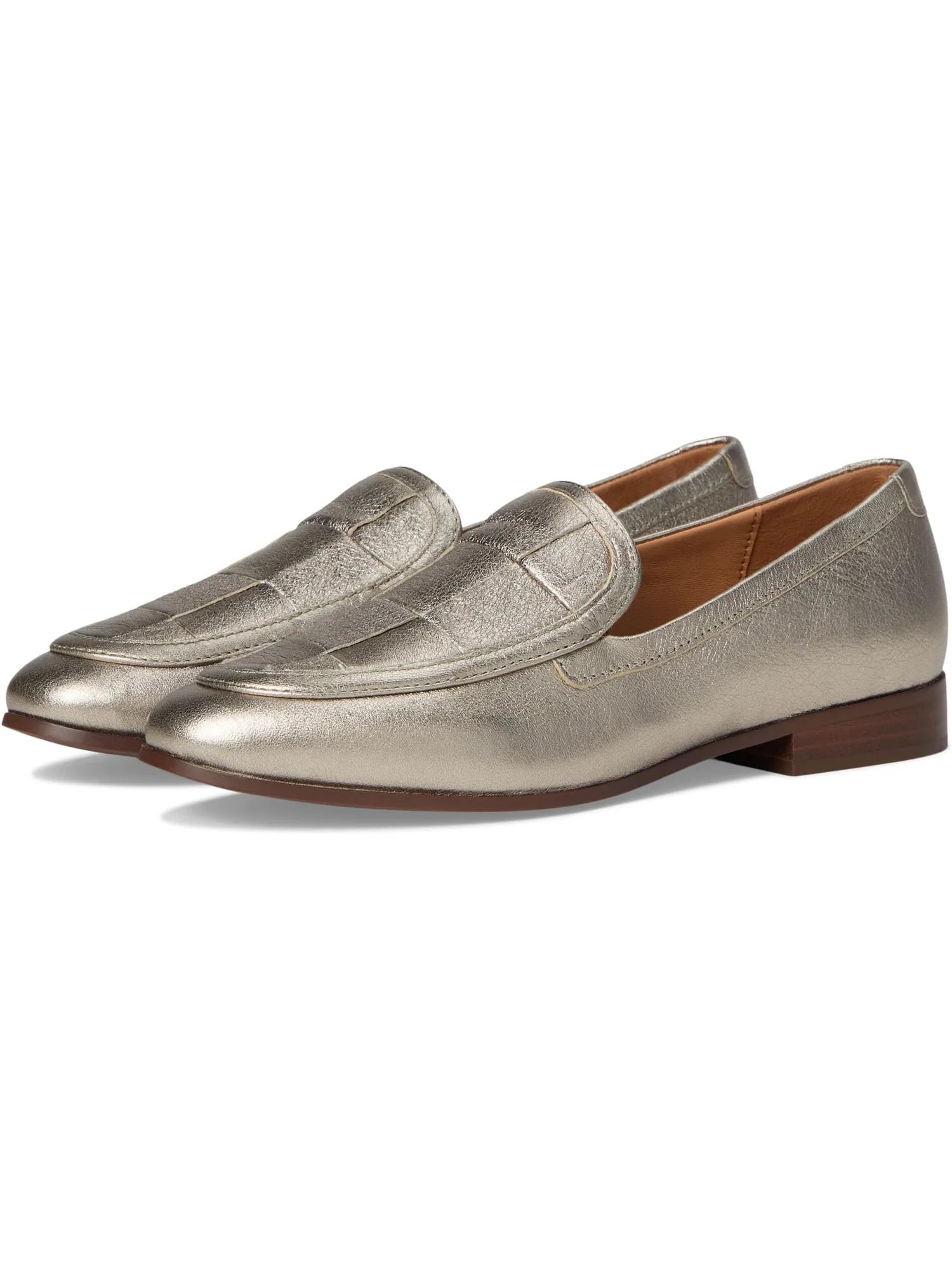 Лоферы Johnston & Murphy Ali Woven Loafer — изображение 1 из 7, золотистый металлик