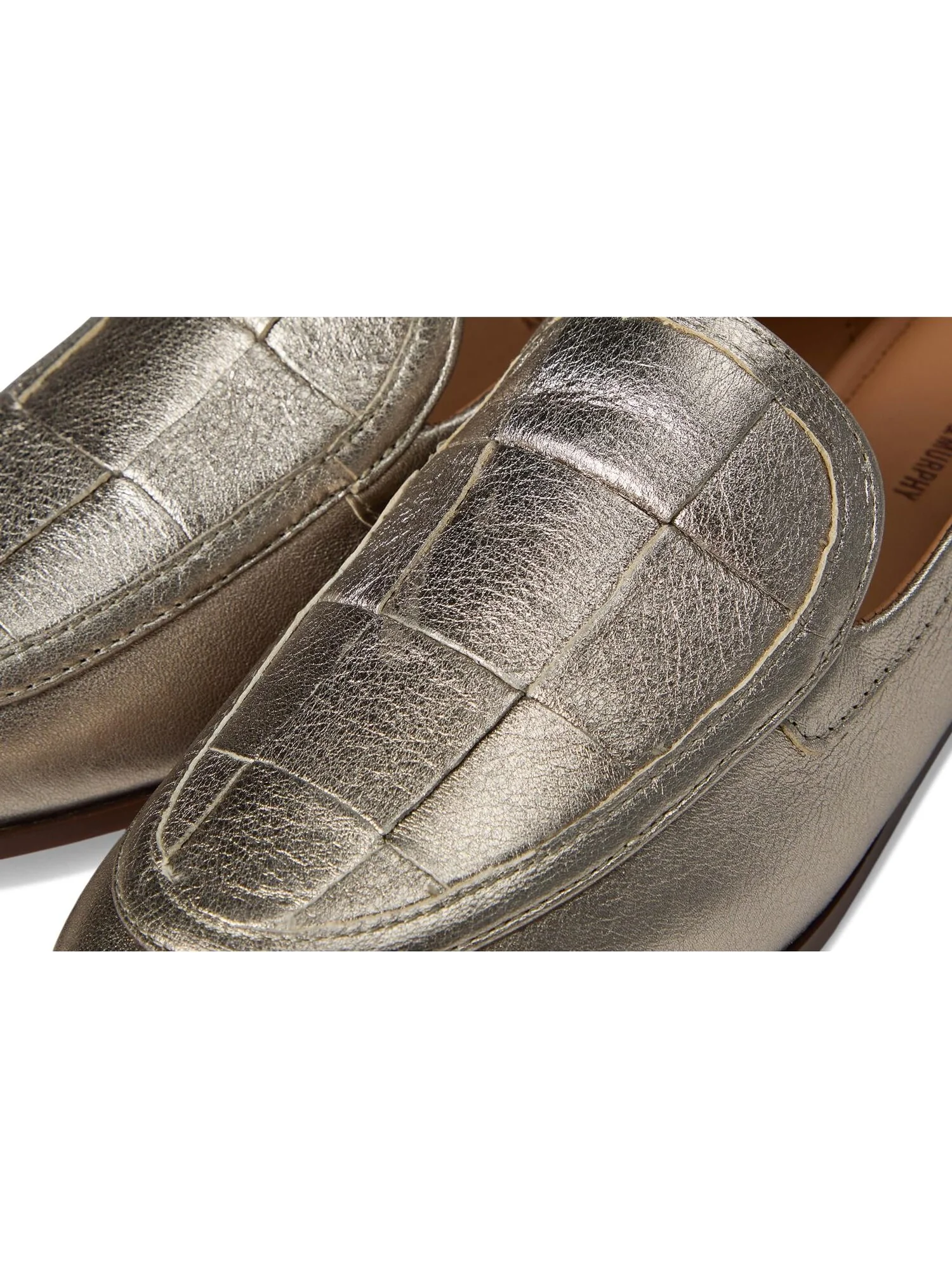 Лоферы Johnston & Murphy Ali Woven Loafer — изображение 6 из 7, золотистый металлик