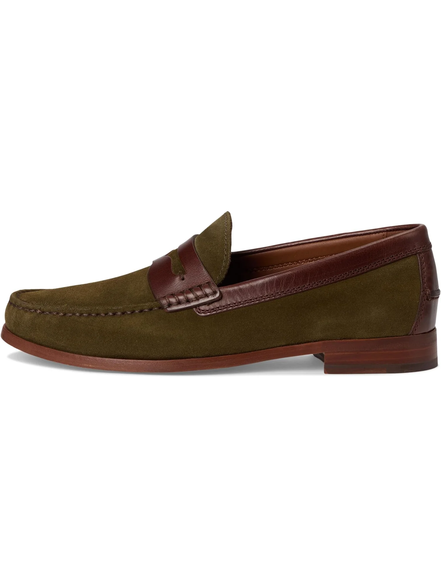 Лоферы Johnston & Murphy Collection Men's Baldwin Penny — изображение 4 из 7, оливковый/коричневый