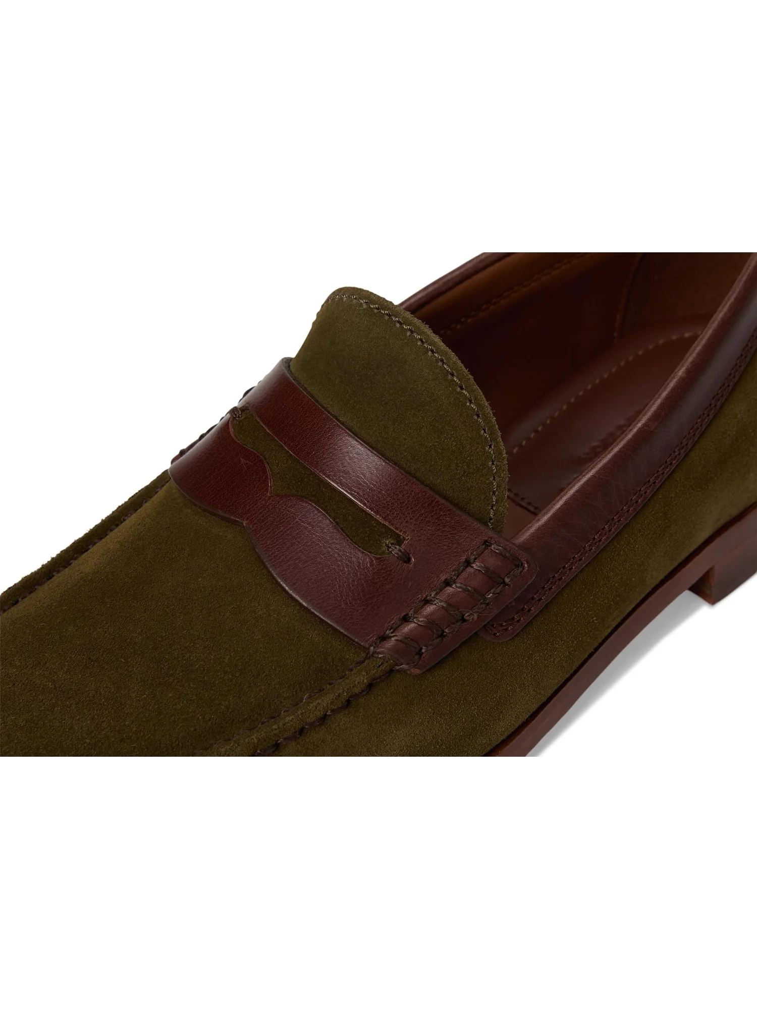 Лоферы Johnston & Murphy Collection Men's Baldwin Penny — изображение 6 из 7, оливковый/коричневый