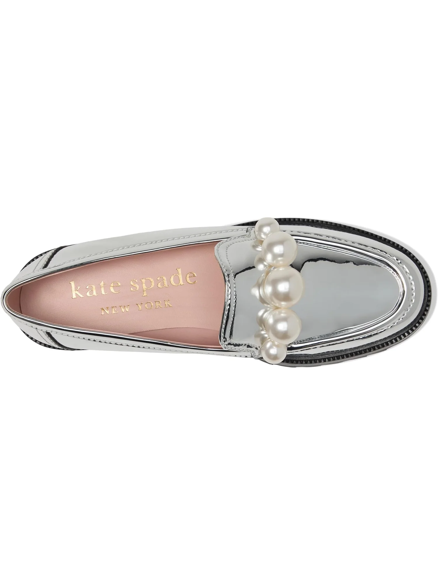 Лоферы Kate Spade New York Posh Pearl Loafer — изображение 2 из 7, серебряный