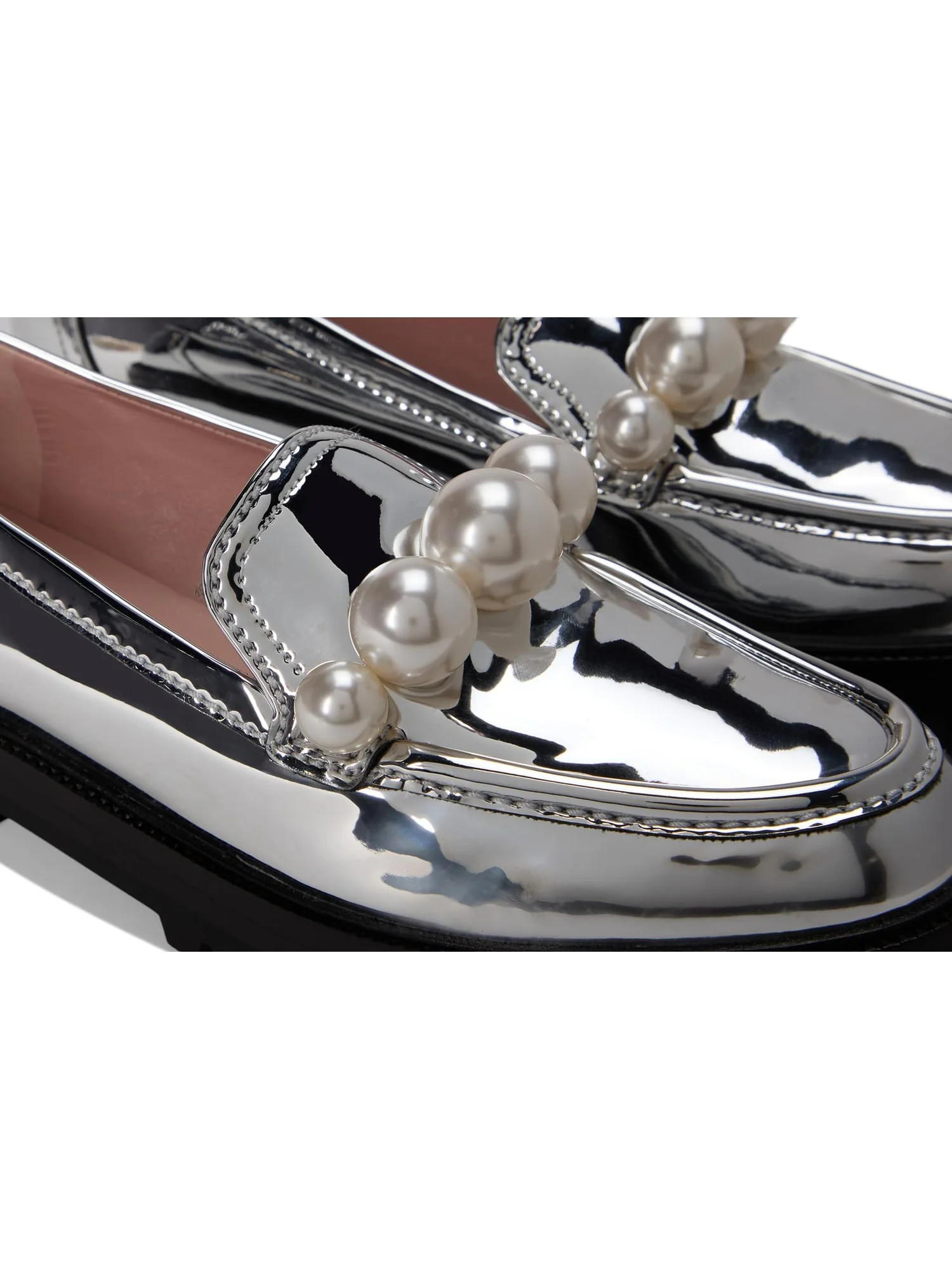 Лоферы Kate Spade New York Posh Pearl Loafer — изображение 6 из 7, серебряный