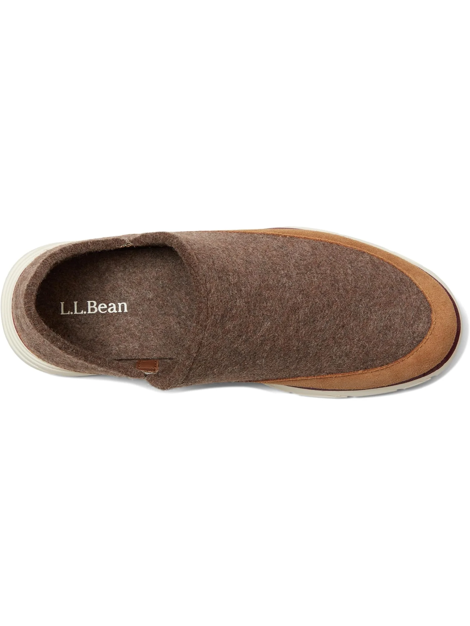 Лоферы L.L.Bean Downeast Slip On Wool — изображение 2 из 7, коричневый