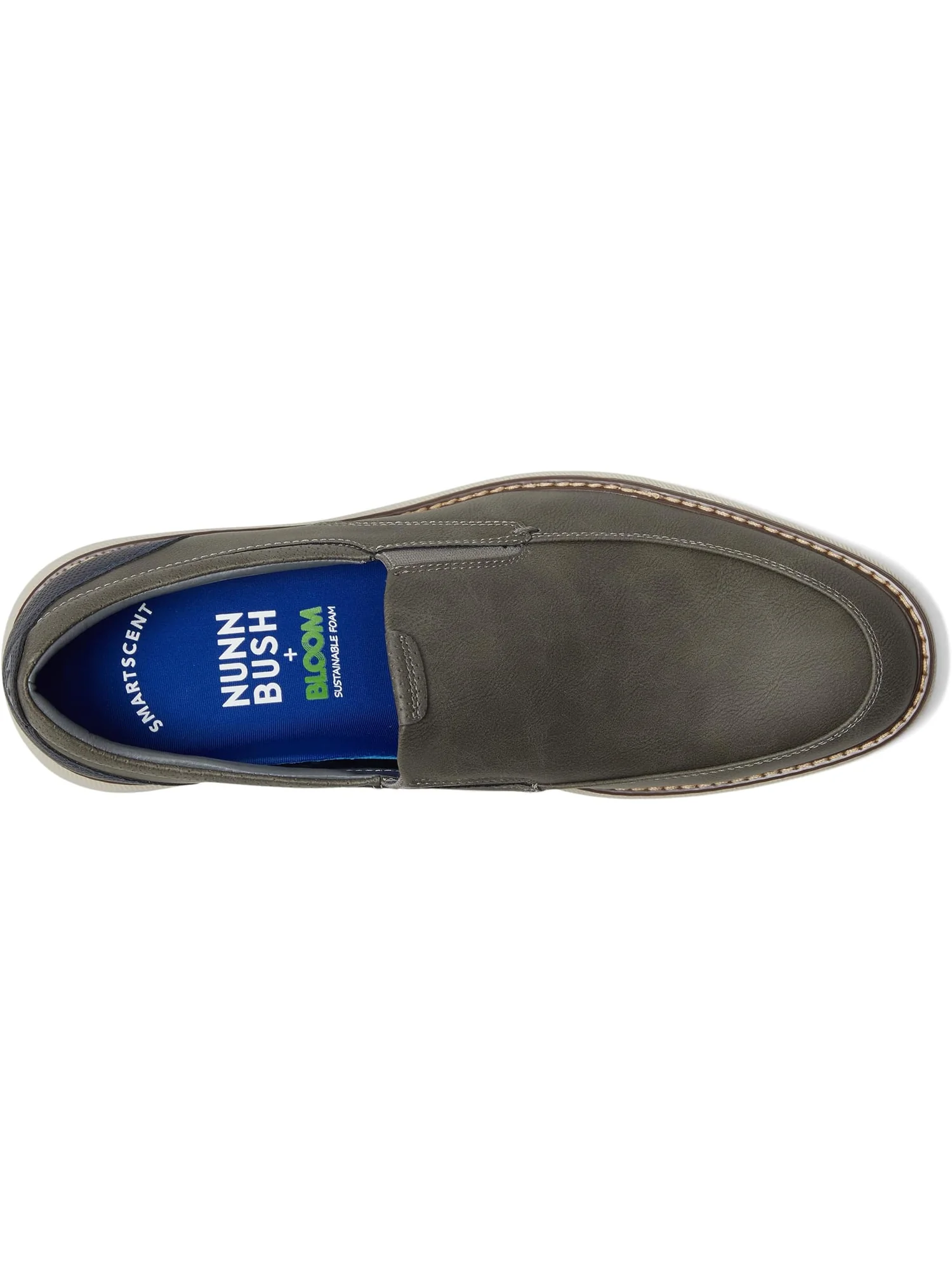 Лоферы Nunn Bush Chase Moccasin Toe Slip-On Lightweight Contemporary Loafer — изображение 2 из 7, серый