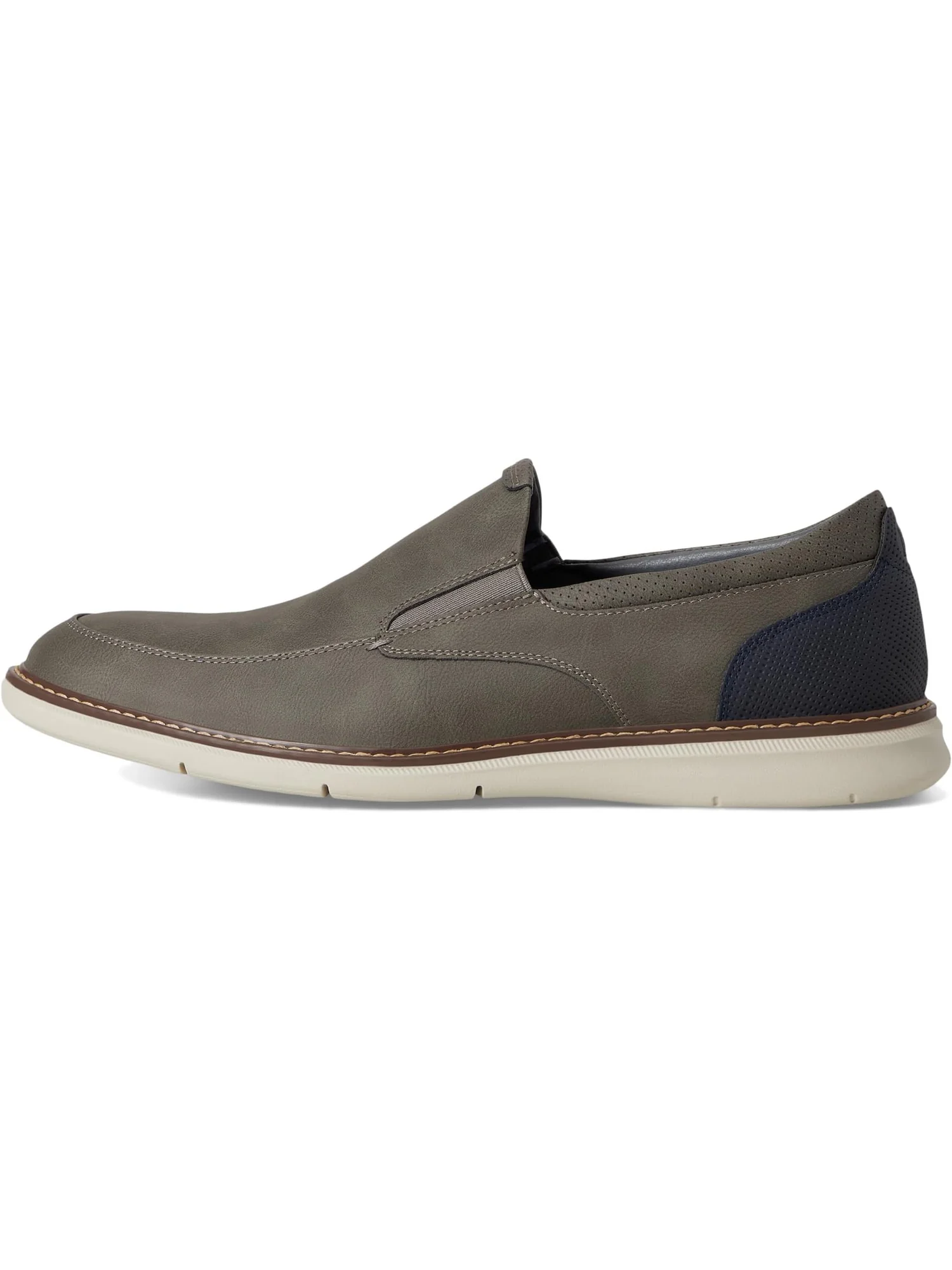 Лоферы Nunn Bush Chase Moccasin Toe Slip-On Lightweight Contemporary Loafer — изображение 4 из 7, серый