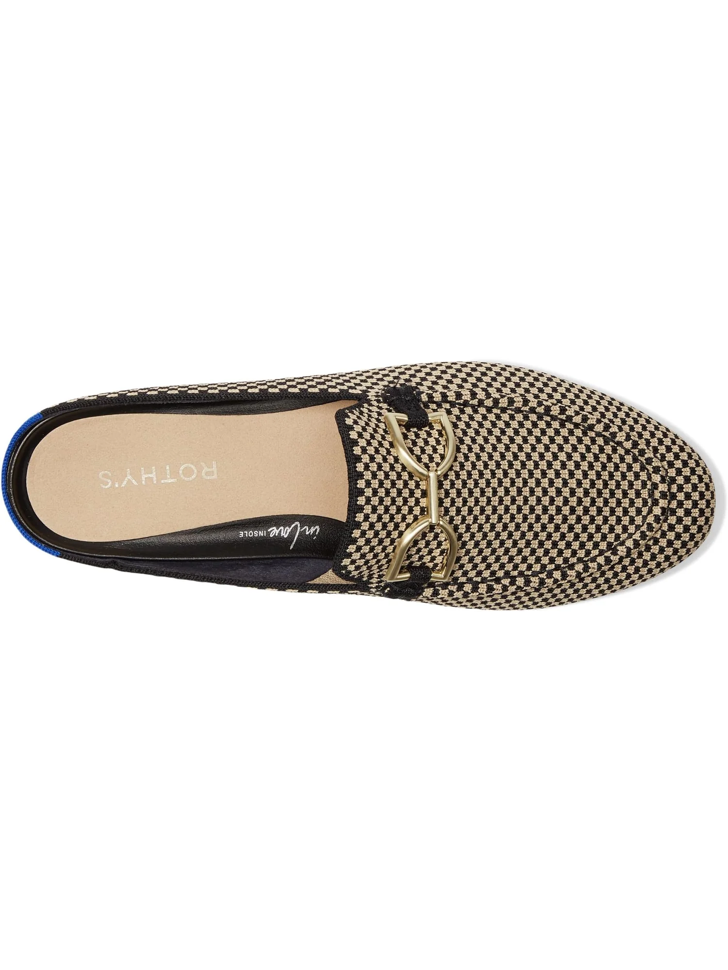 Лоферы Rothy's The Double Bit Loafer Mule, цвет Classic Micro Check — изображение 2 из 7