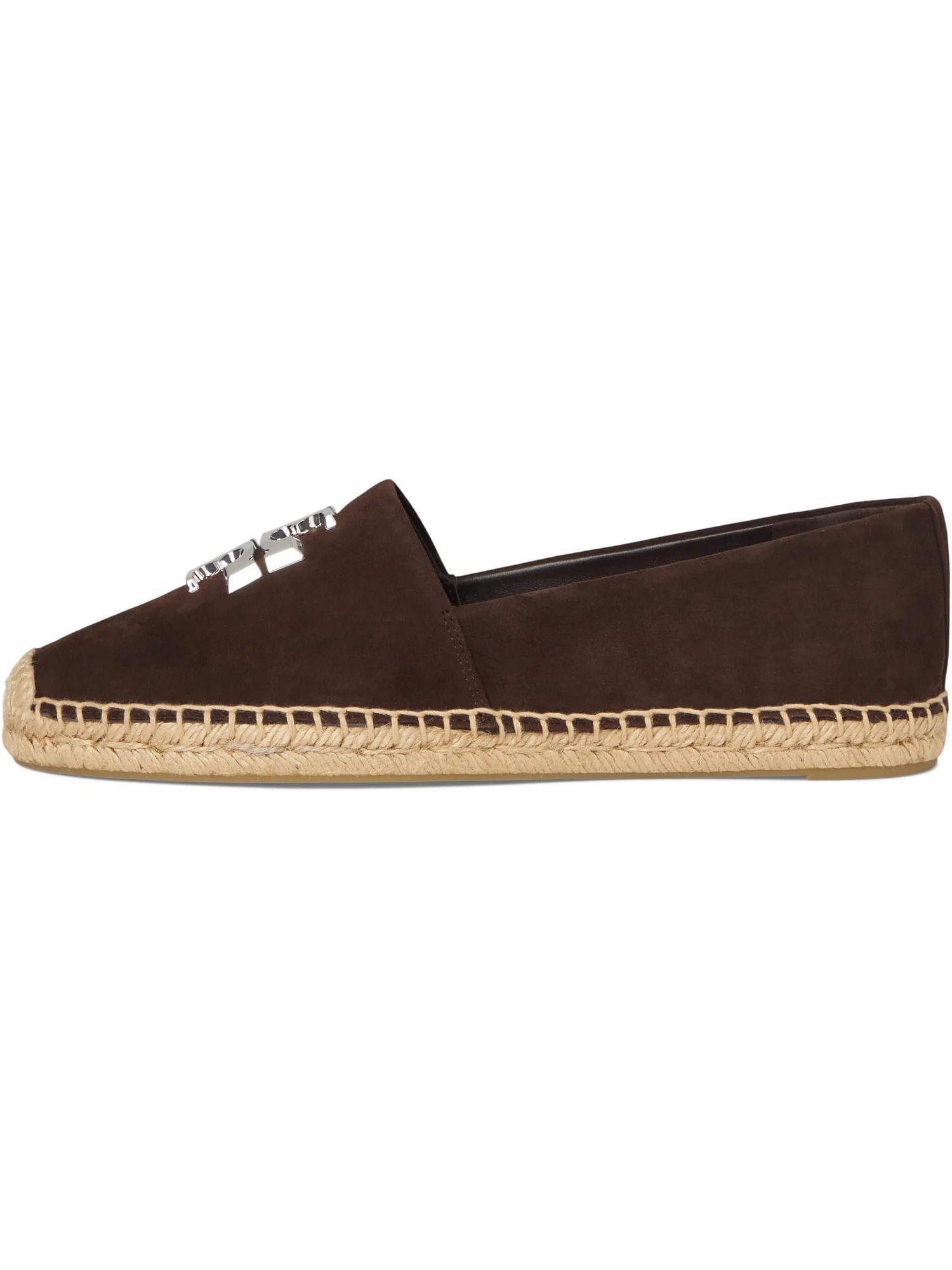 Лоферы Tory Burch Eleanor Espadrille — изображение 4 из 7, темный/серебристый