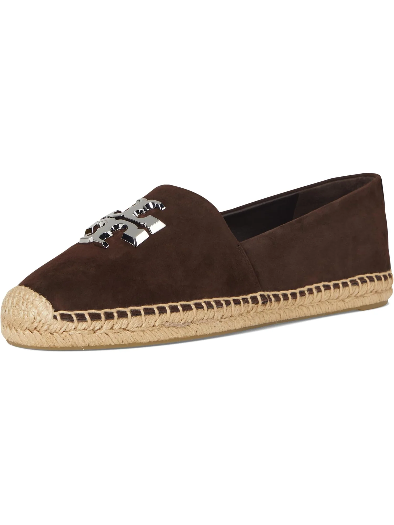 Лоферы Tory Burch Eleanor Espadrille — изображение 7 из 7, темный/серебристый