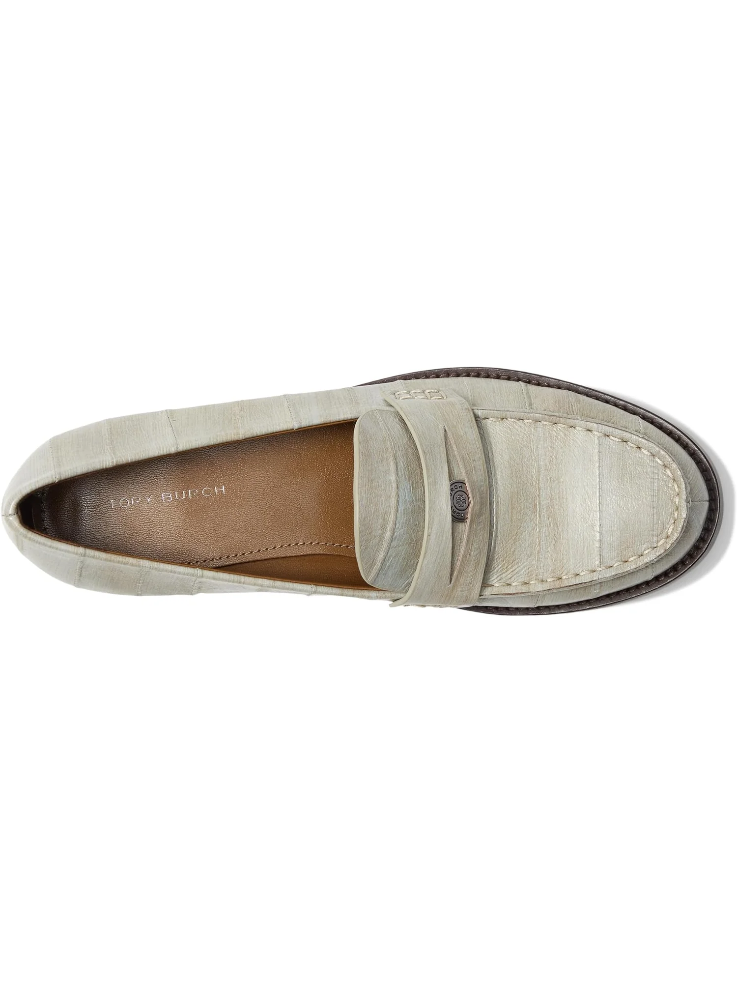 Лоферы Tory Burch Classic Penny Loafer — изображение 2 из 7, бежевый