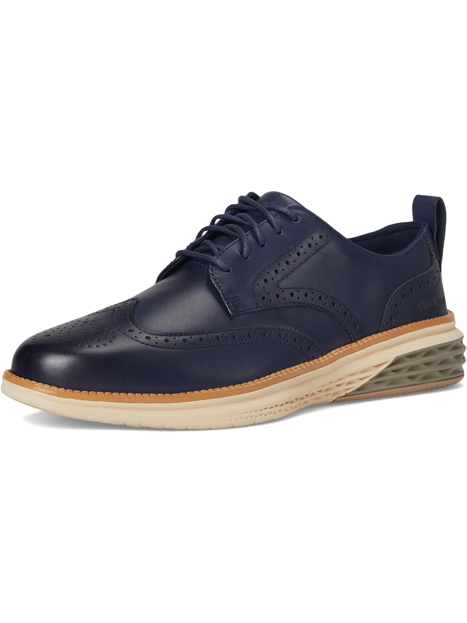 Оксфорды Cole Haan Grand Hurrion Wing Tip Oxford, цвет Midnight Moon/Irish Coffee/Oat — изображение 7 из 7