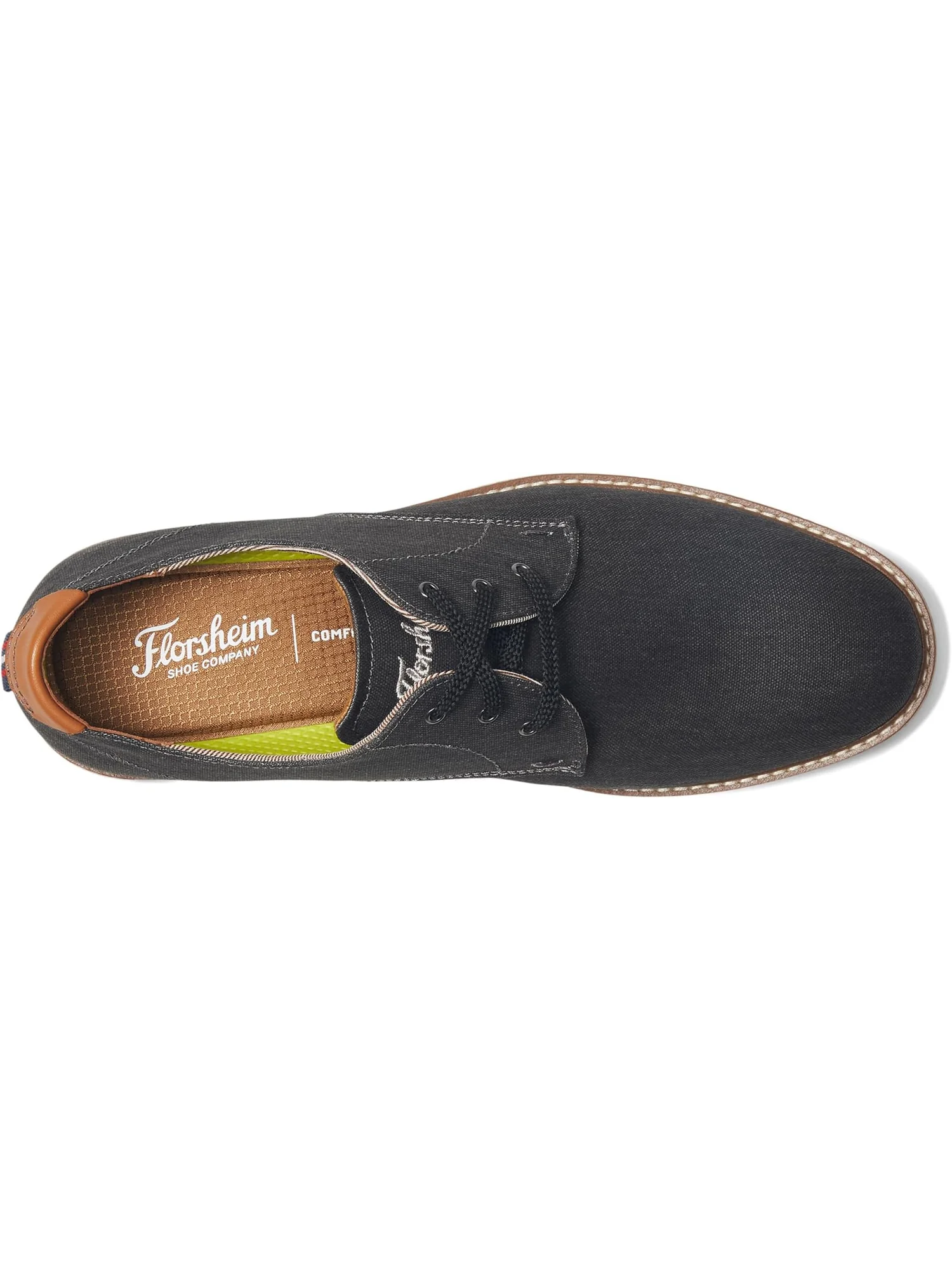 Оксфорды Florsheim Vibe Canvas Plain Toe Oxford — изображение 2 из 6, черный