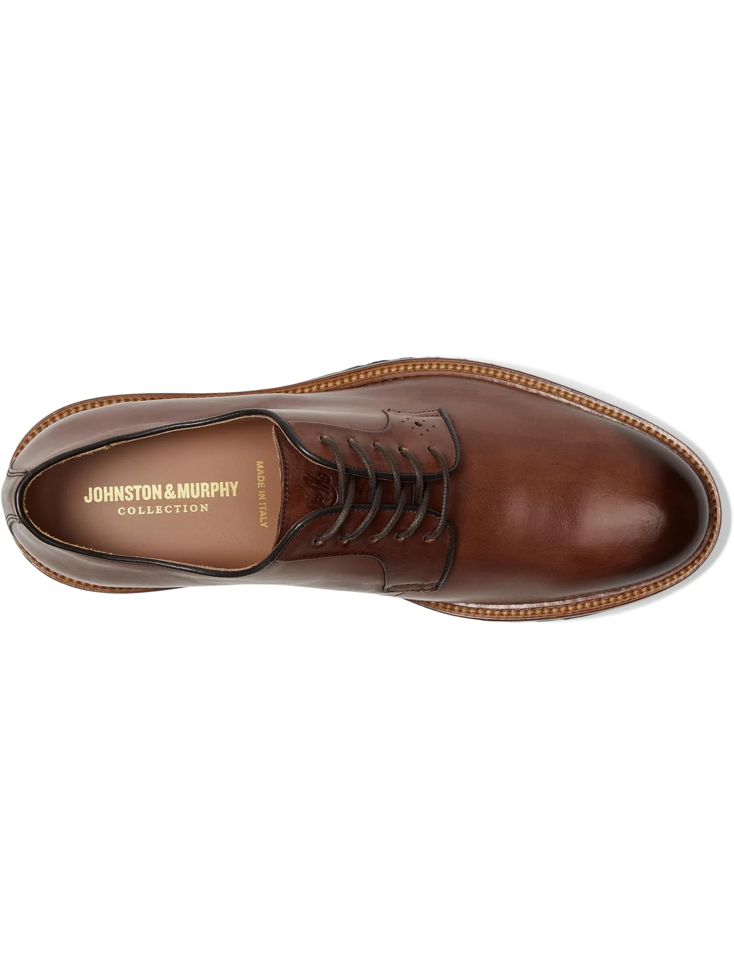 Оксфорды Johnston & Murphy Collection Men's Hartford Plain Toe — изображение 2 из 7, бежевый
