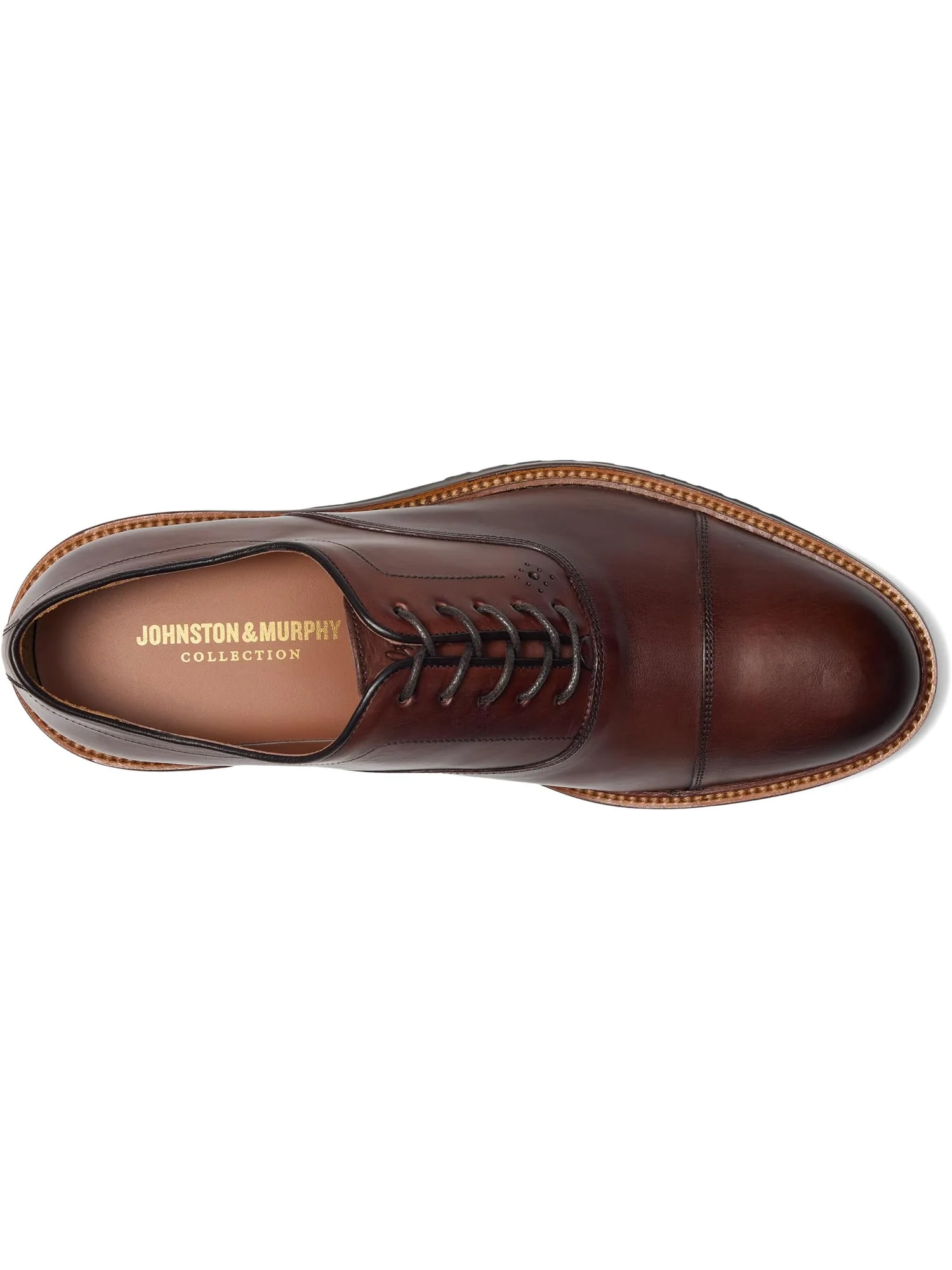 Оксфорды Johnston & Murphy Collection Hartford Cap Toe — изображение 2 из 7, бежевый