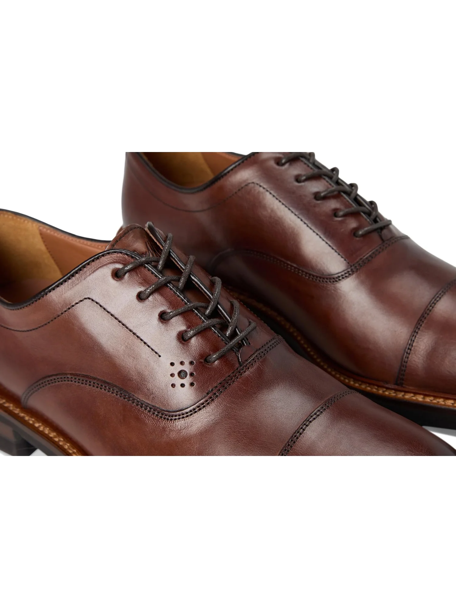 Оксфорды Johnston & Murphy Collection Hartford Cap Toe — изображение 6 из 7, бежевый