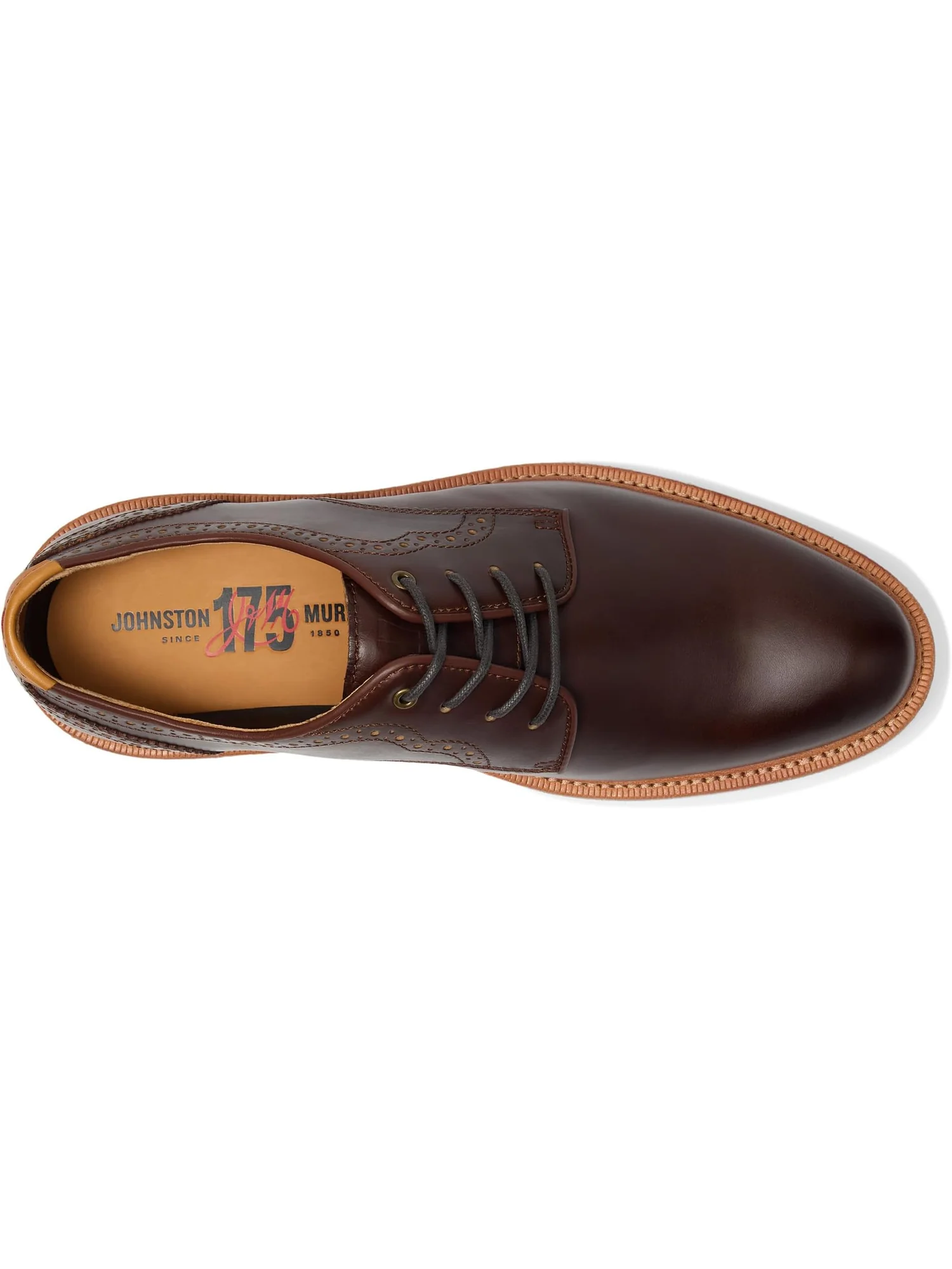 Оксфорды Johnston & Murphy Upton 175th Plain Toe — изображение 2 из 7, бежевый
