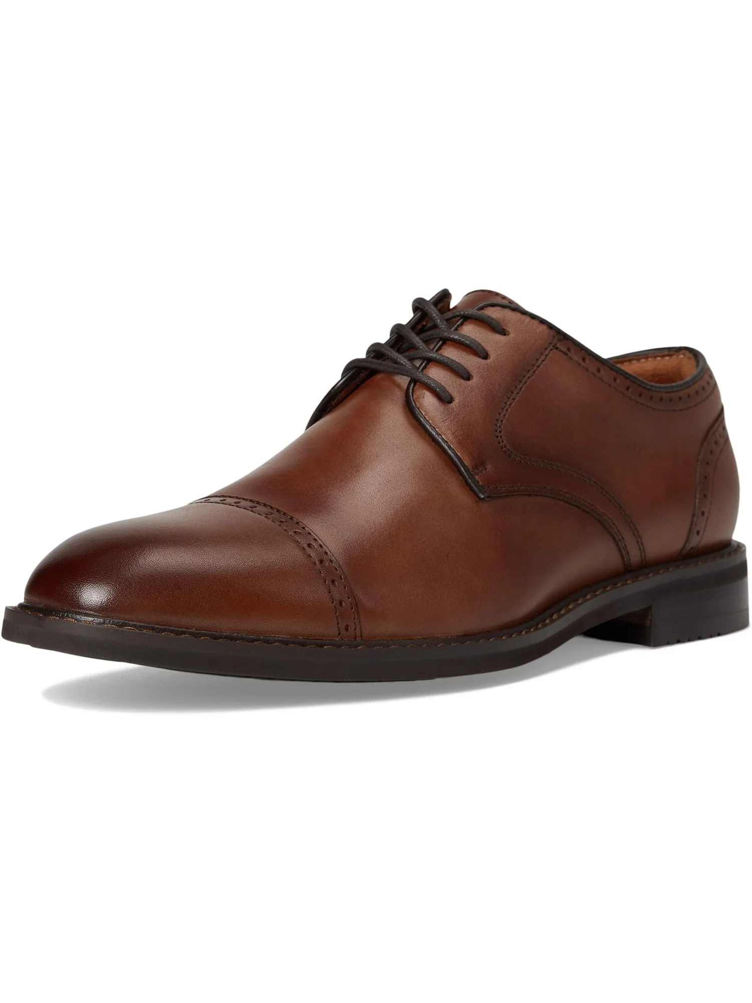 Оксфорды Stacy Adams Men's Bailey Cap Toe Lace-Up — изображение 7 из 7, бренди