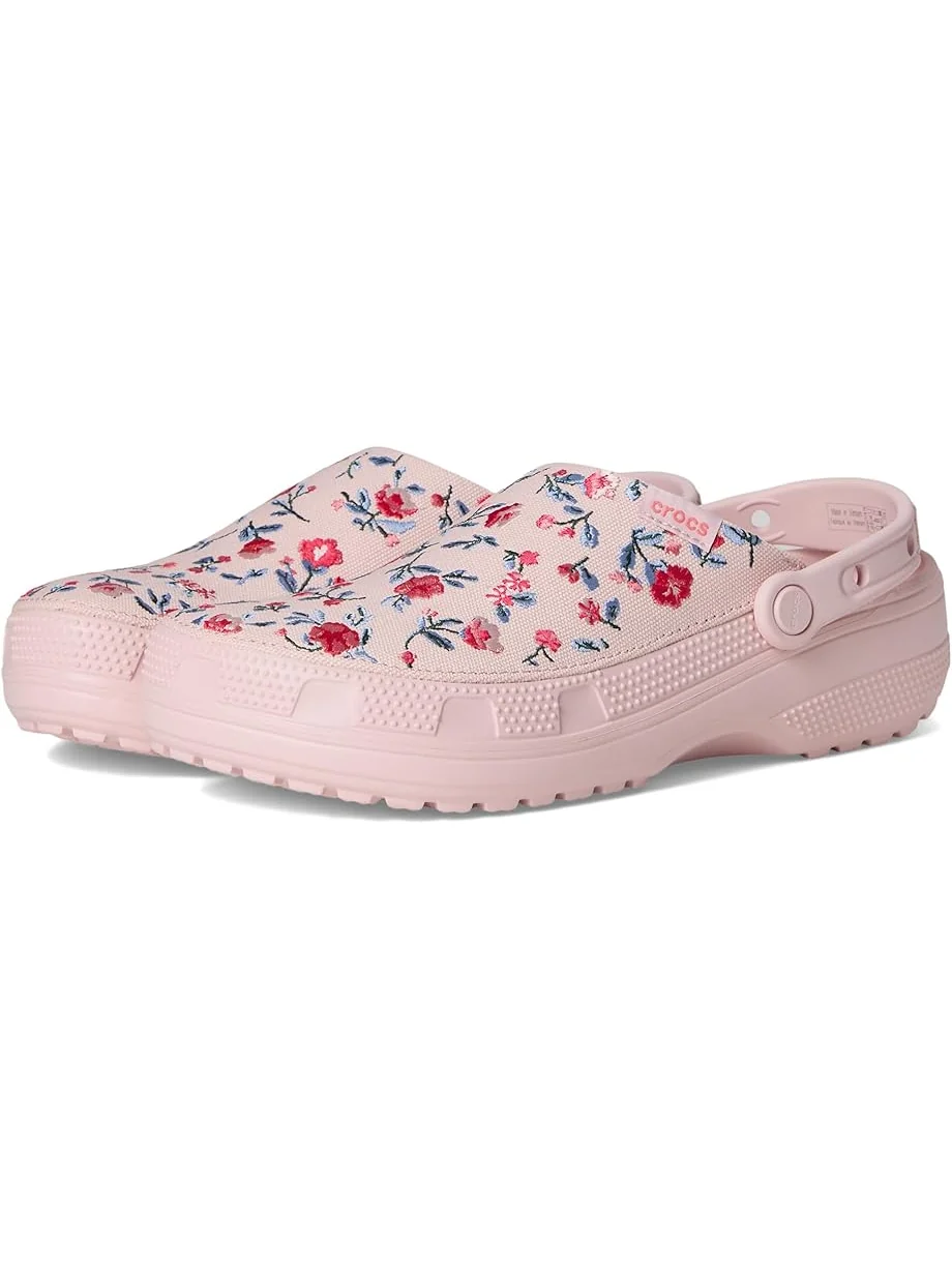 Сабо Crocs Classic Crafted Canvas Floral Cotton Candy