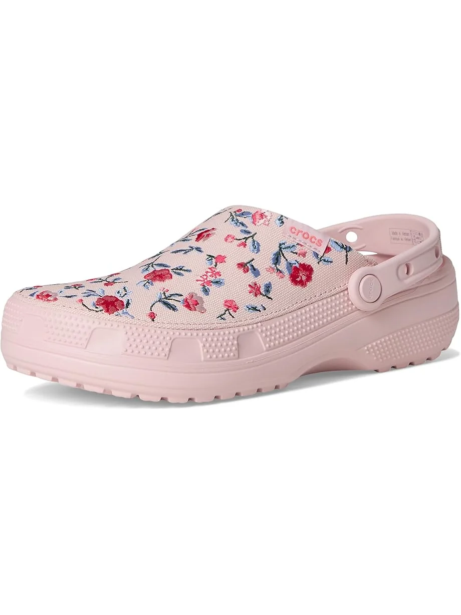 Сабо Crocs Classic Crafted Canvas Floral Cotton Candy — изображение 7 из 7, бежевый