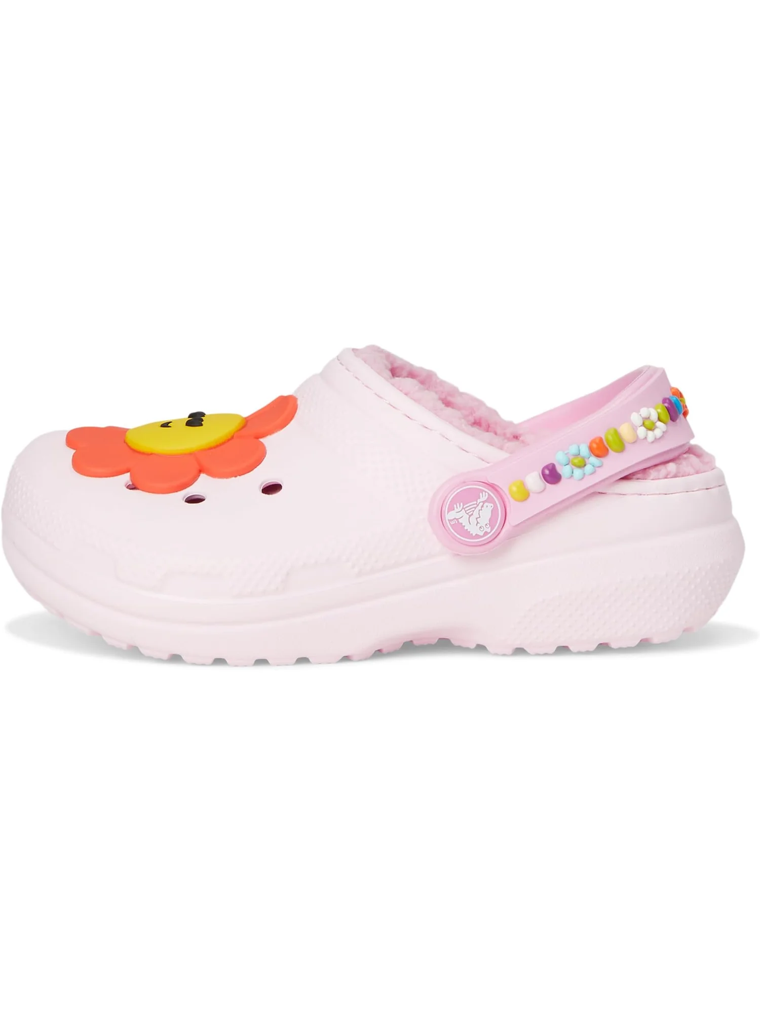 Сабо Crocs Kids Classic Lined Clogs — изображение 4 из 7, розовый