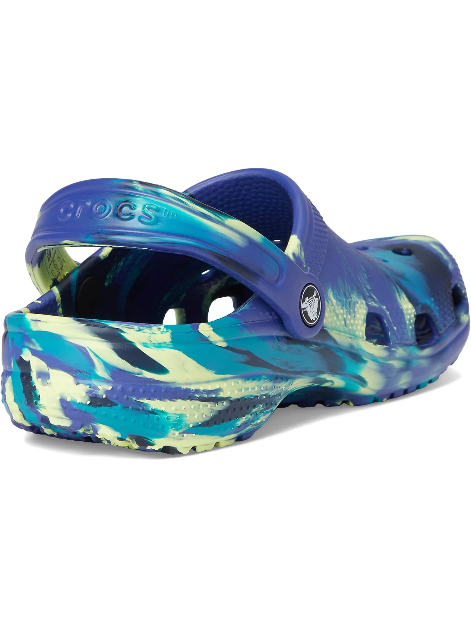 Сабо Crocs Kids Classic Marbled Tie-Dye Clog — изображение 5 из 7, темно-синий